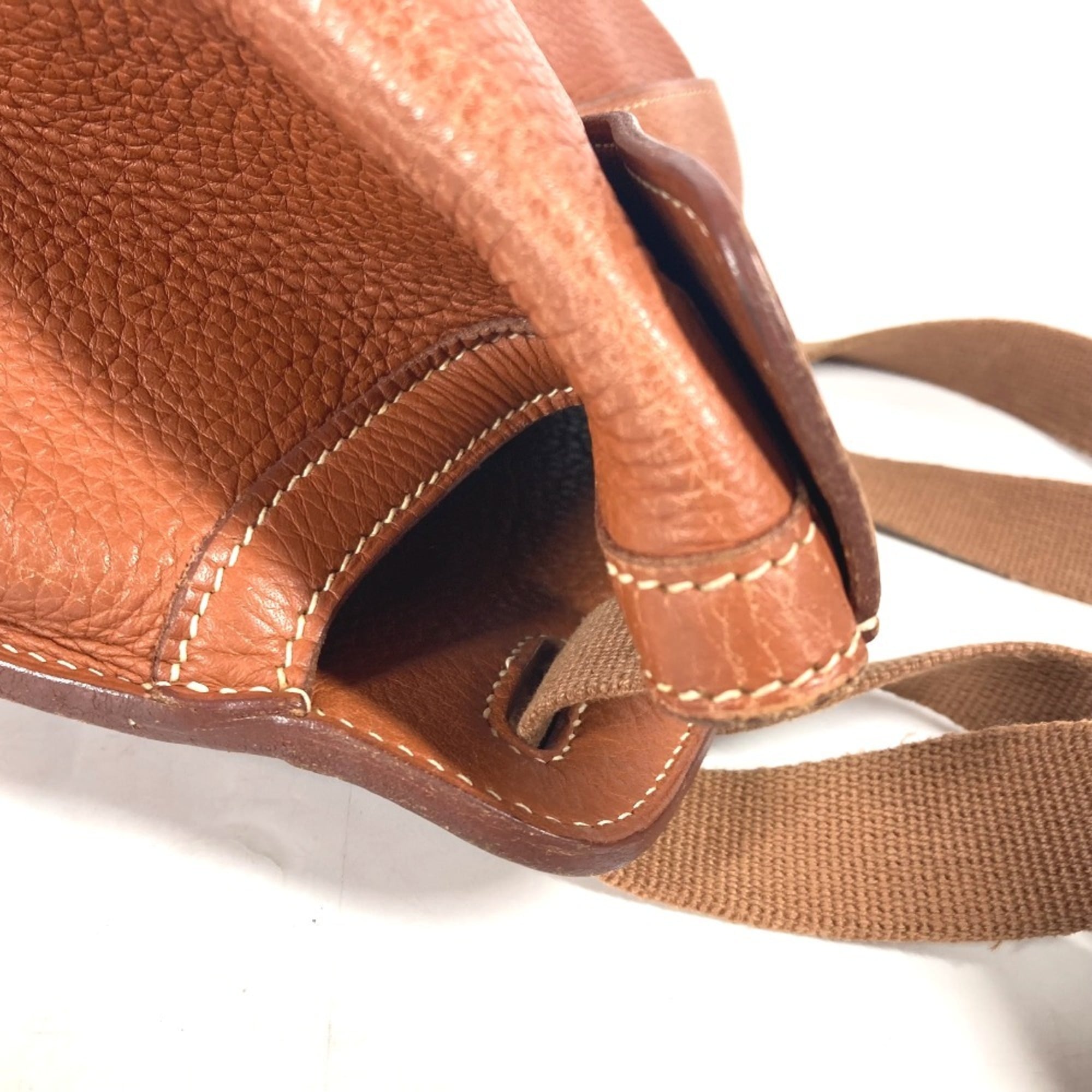 Hermes Brown Leather Backpack (Pre-Owned)