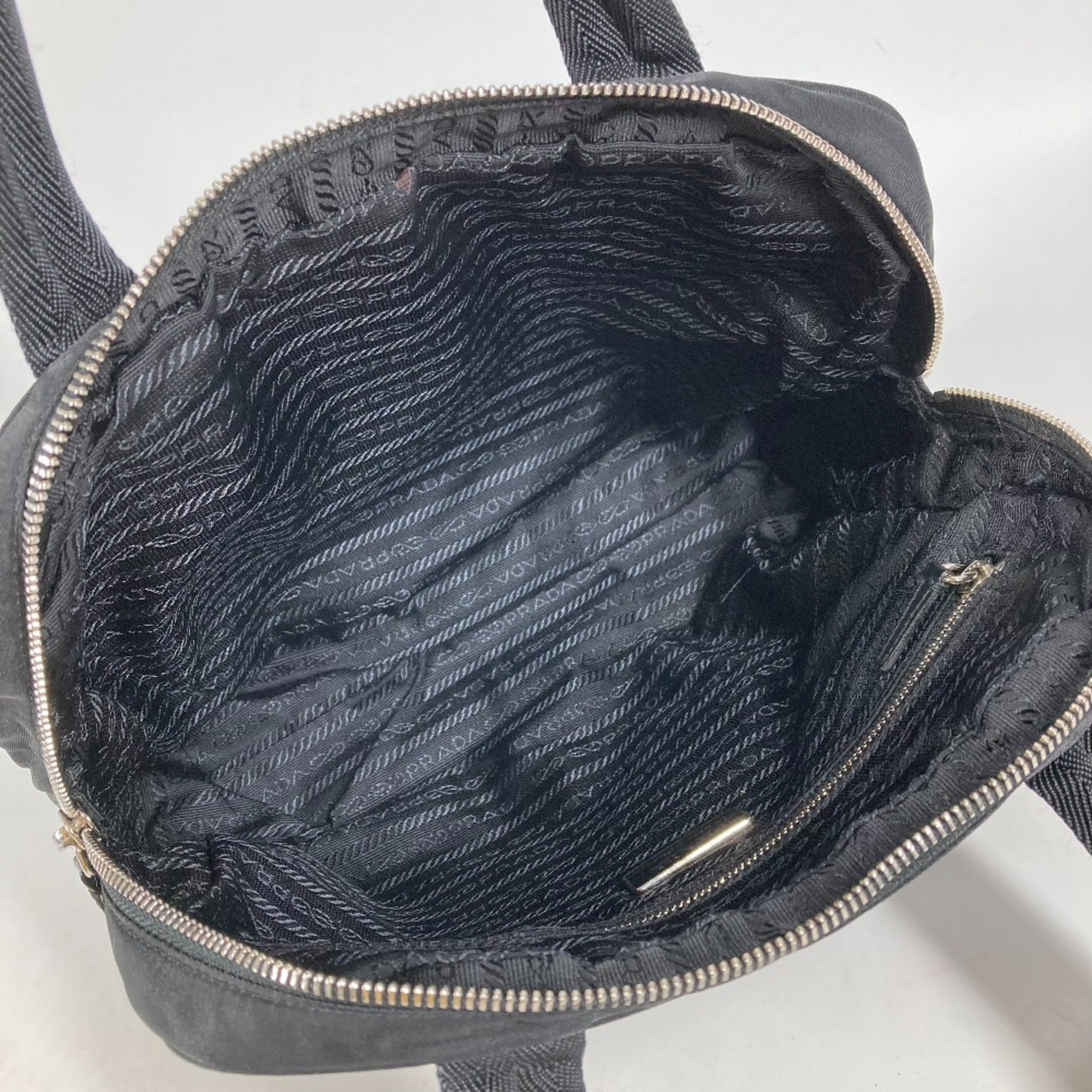Prada Black Cloth Handbag (Pre-Owned)