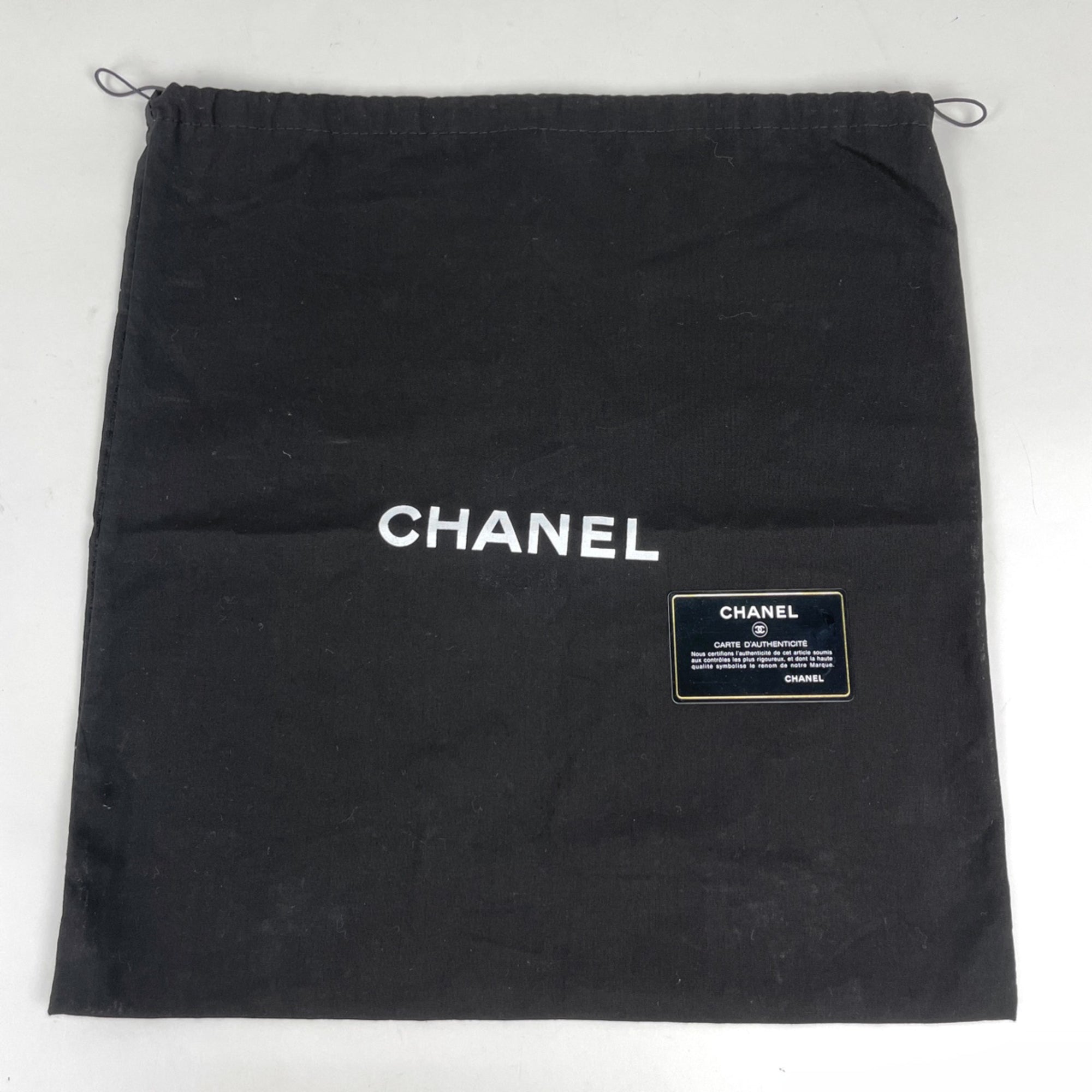Chanel Black Coated Canvas Tote Bag (Pre-Owned)