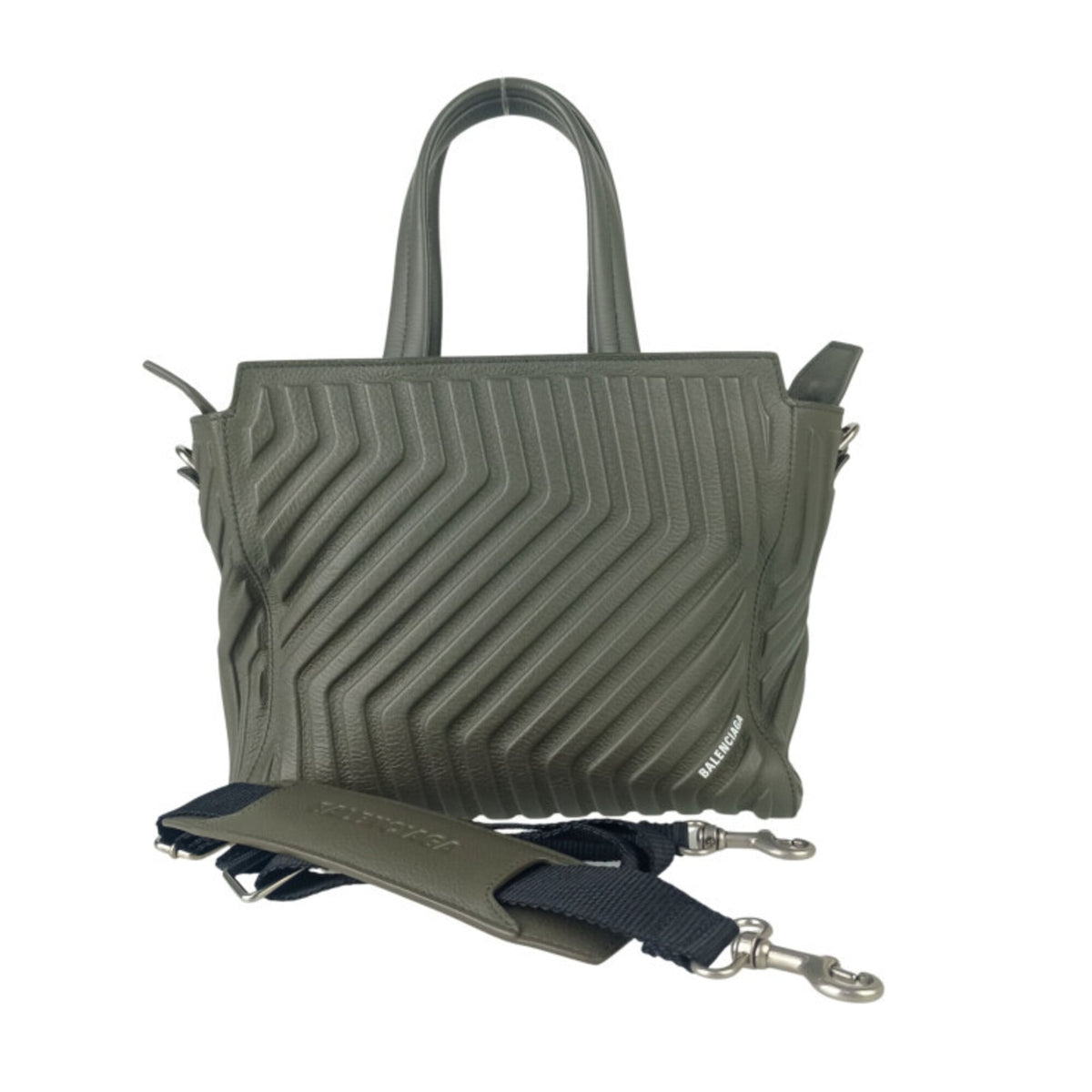 Balenciaga Khaki Leather Handbag Shoulder Bag (Pre-Owned)
