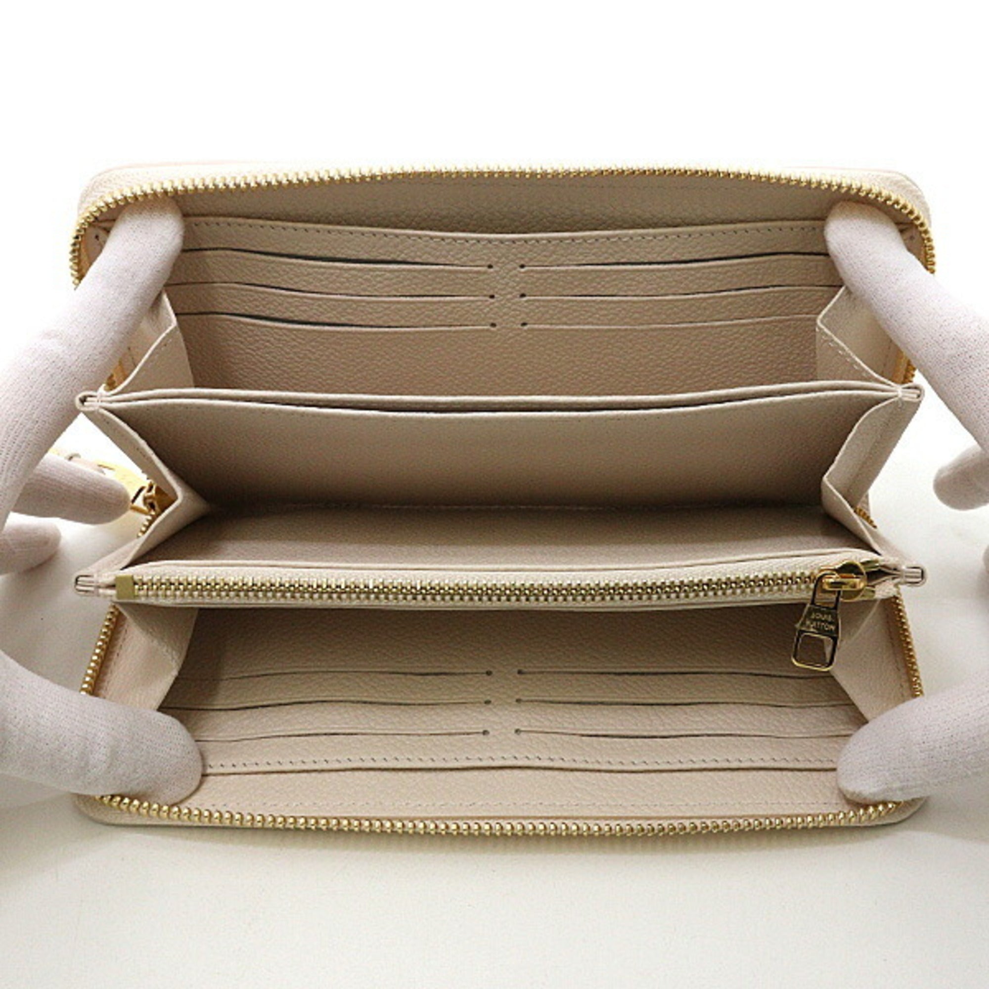 Louis Vuitton Monogram Empreinte Monogram Empreinte Leather Long Wallet (Bi-Fold) (Pre-Owned)