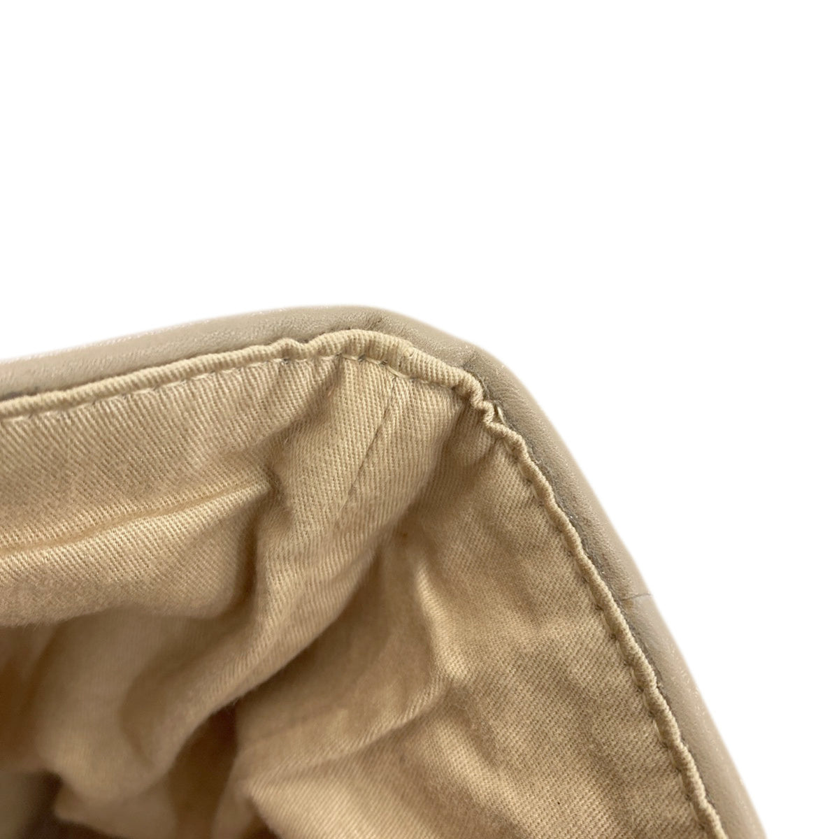 Hermes Beige Canvas Leather Tote Bag (Pre-Owned)