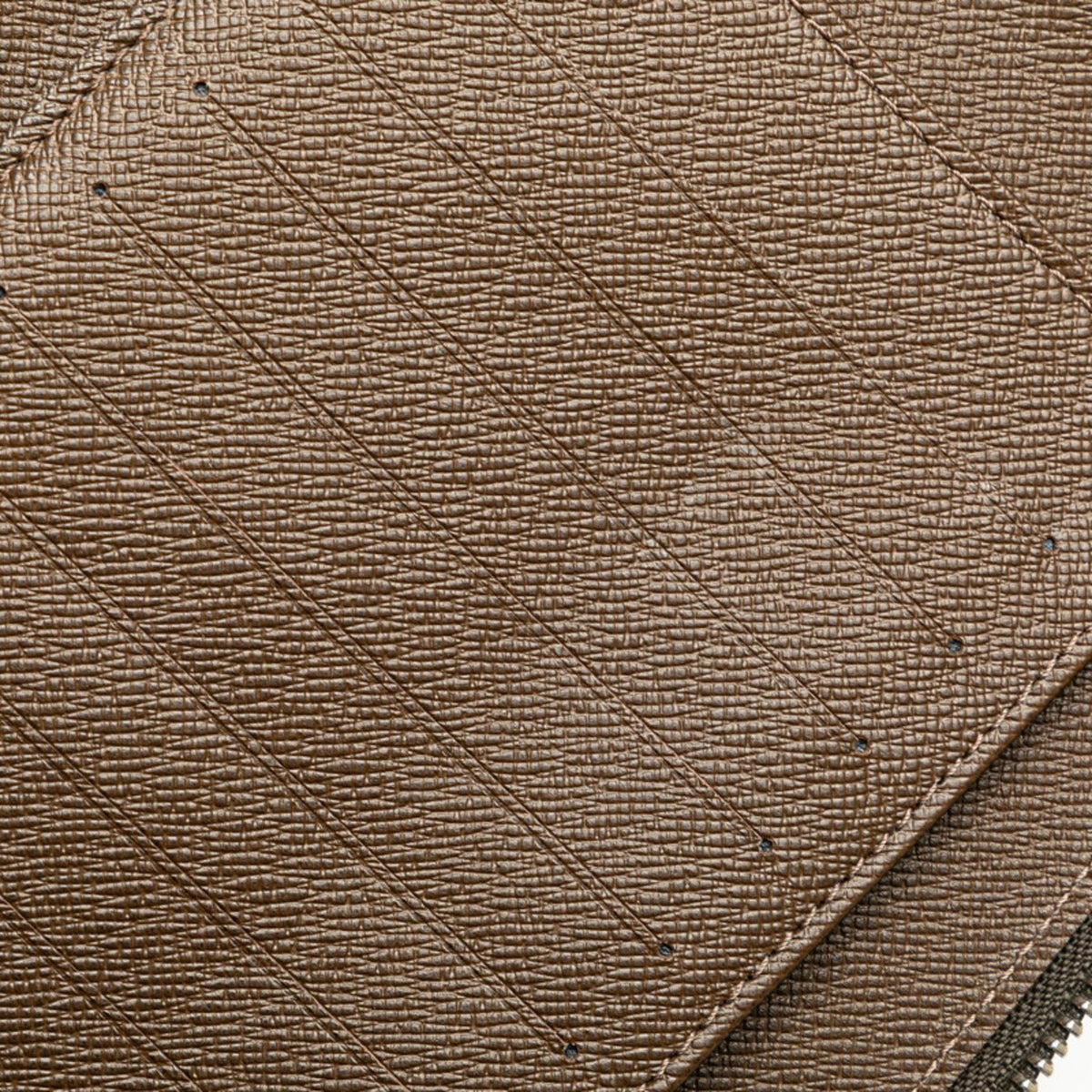 Louis Vuitton Brown Grizzly Leather Pvc Long Wallet (Bi-Fold) (Pre-Owned)