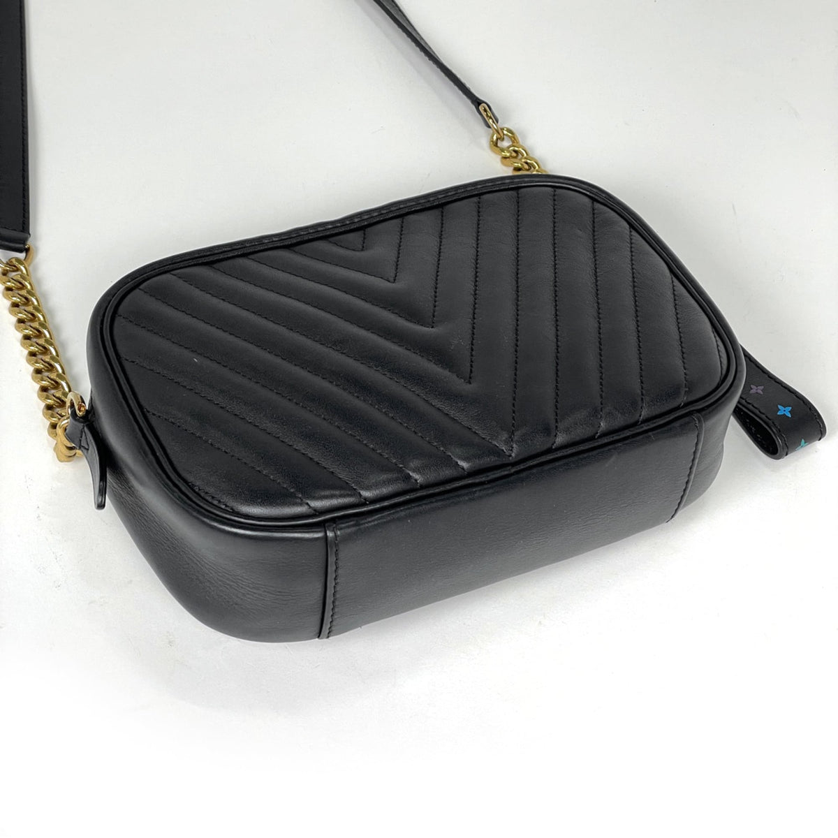 Louis Vuitton Black Noir Leather Shoulder Bag (Pre-Owned)
