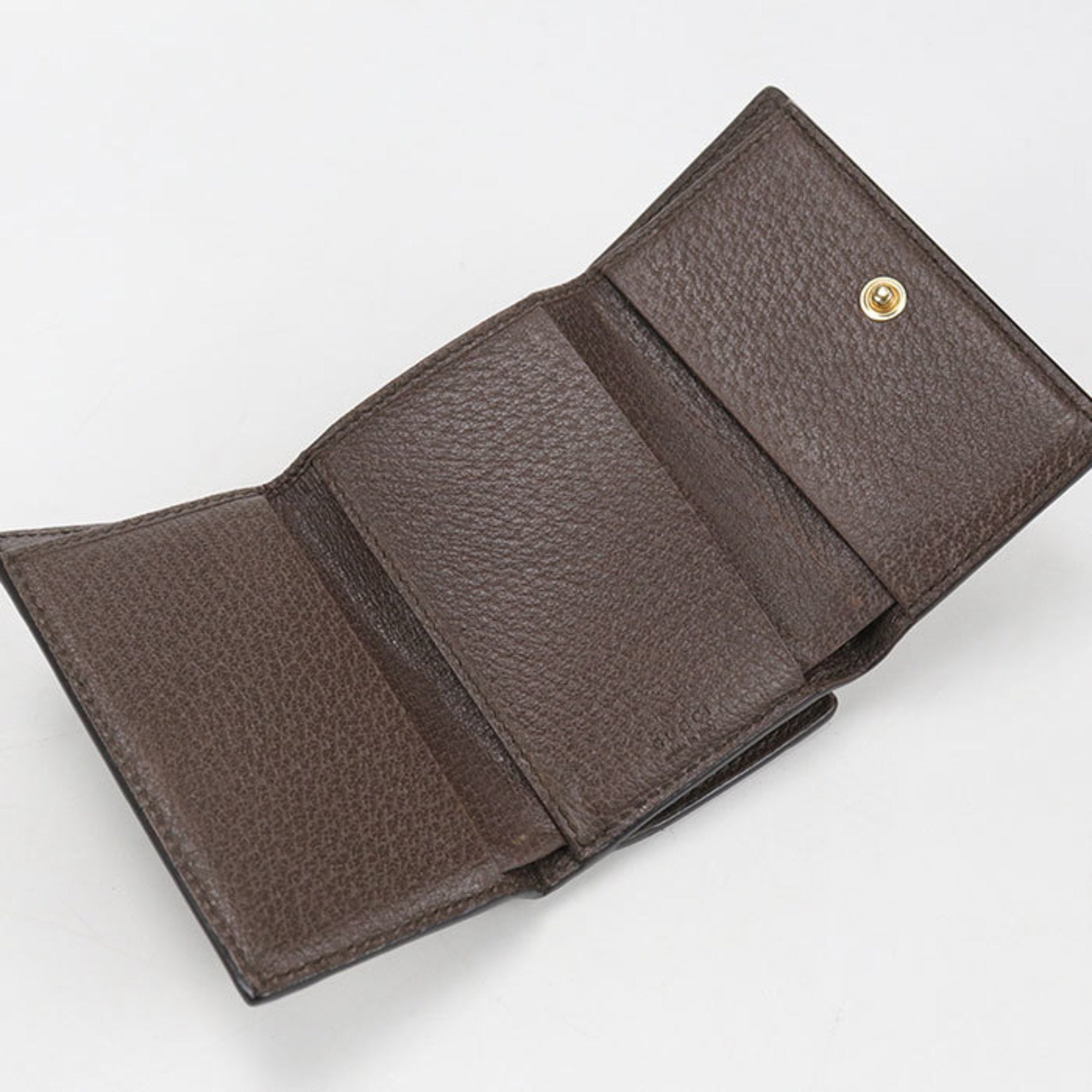 Gucci Gg Supreme Beige Gg Supreme Wallet (Tri-Fold) (Pre-Owned)