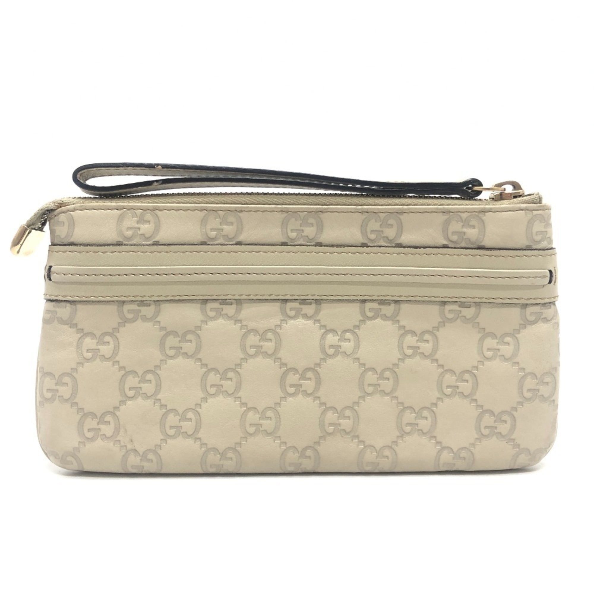 Gucci White Clutch Bag Handbag Pouch (Pre-Owned)