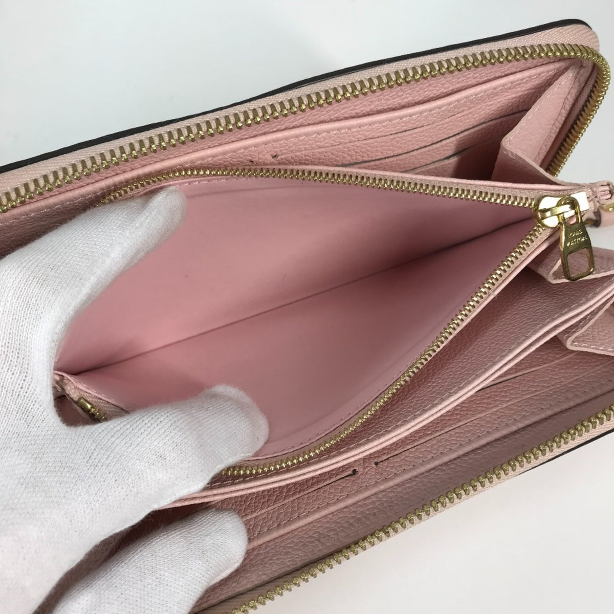 Louis Vuitton Pink Monogram Empreinte Leather Long Wallet (Bi-Fold) (Pre-Owned)