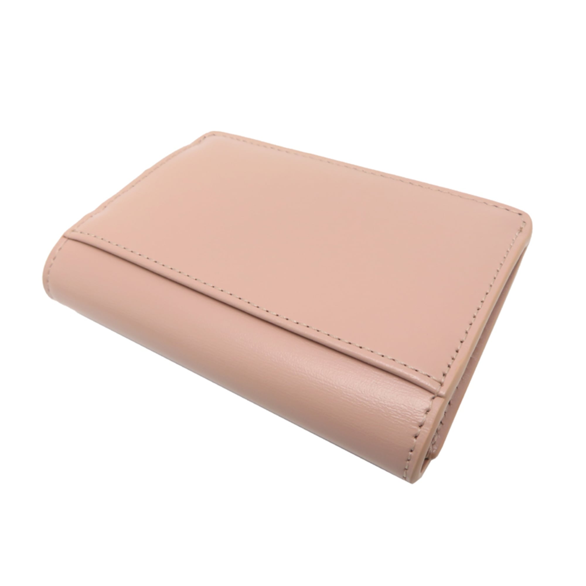 Celine Beige Leather Card Wallet (Pre-Owned)
