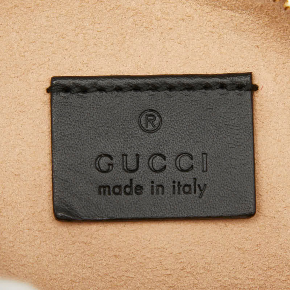 Gucci Black Leather Suede Shoulder Bag (Pre-Owned)