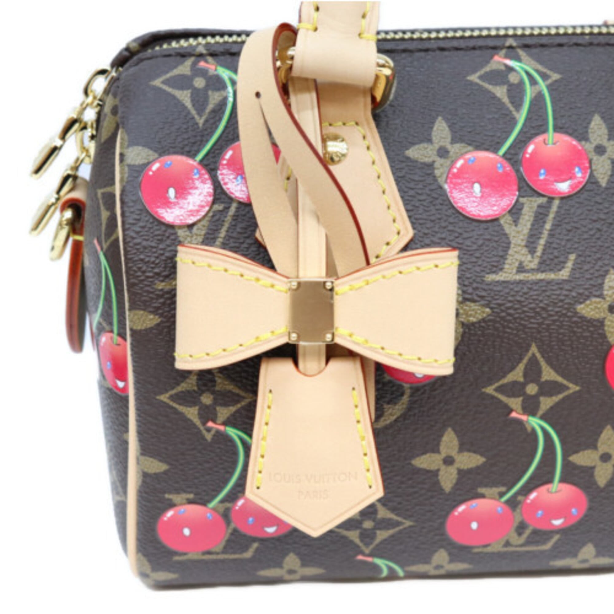 Louis Vuitton Brown Monogram Cherry Blossom Shoulder Bag (Pre-Owned)