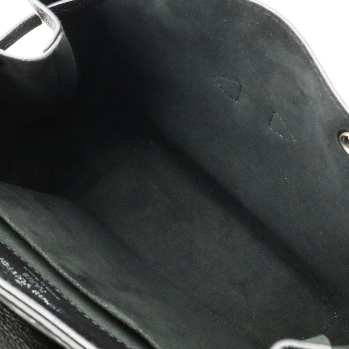 Louis Vuitton Noir Leather Backpack (Pre-Owned)