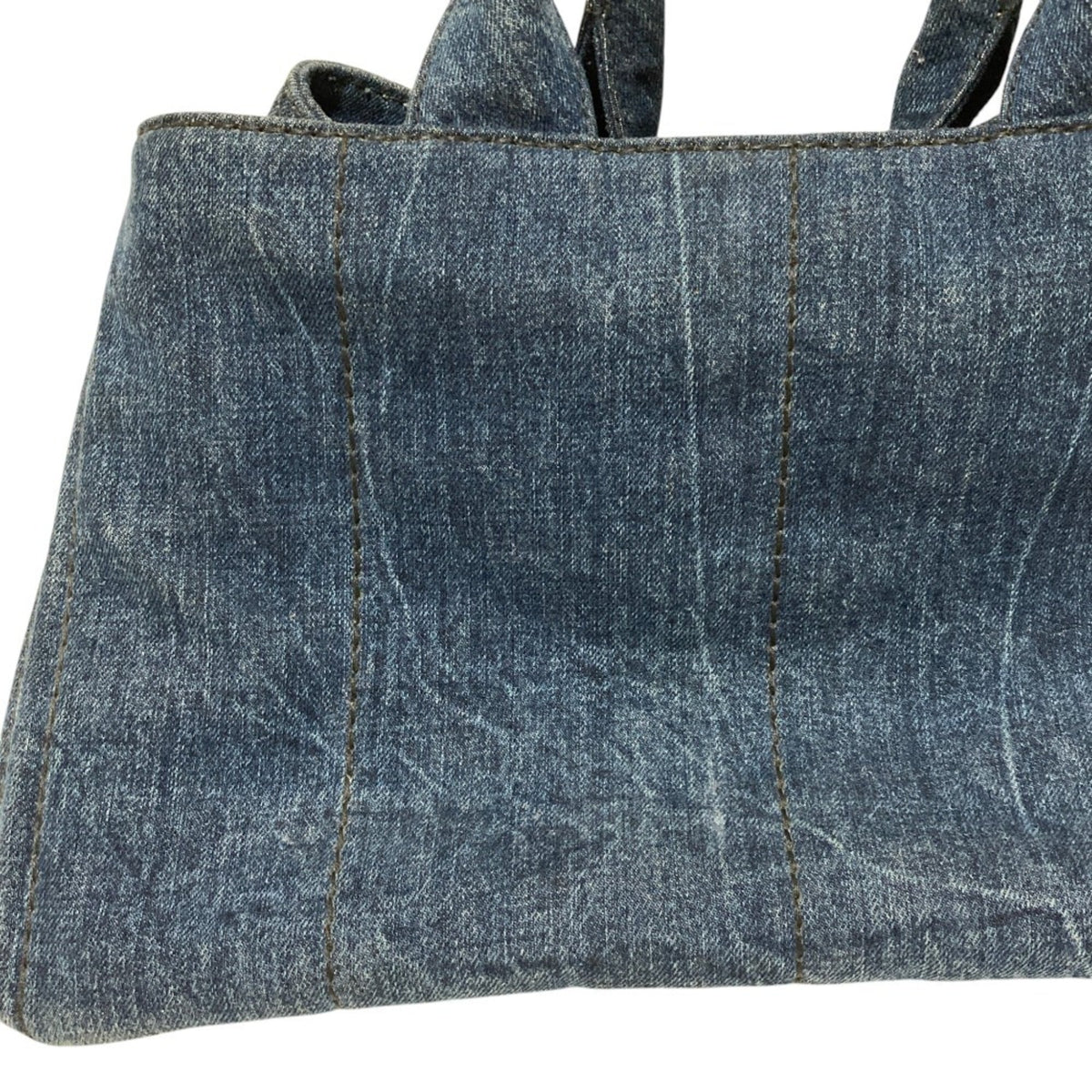 Prada Canapa Denim Tote Bag (Pre-Owned)