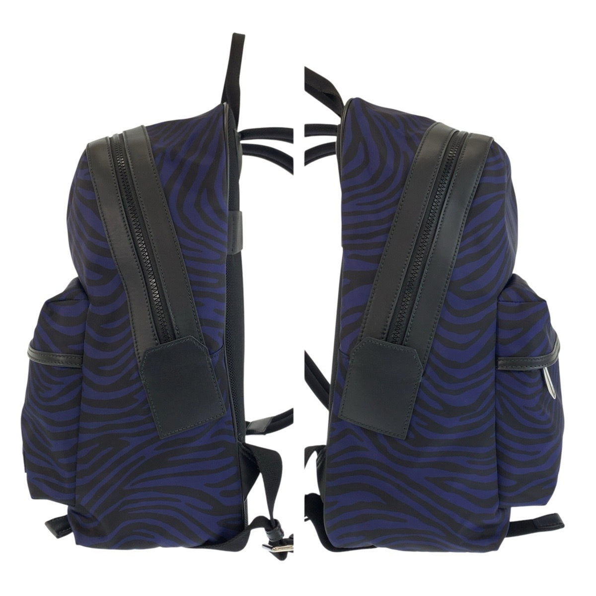 Bally Black Navy Nylon Backpack (Pre-Owned)