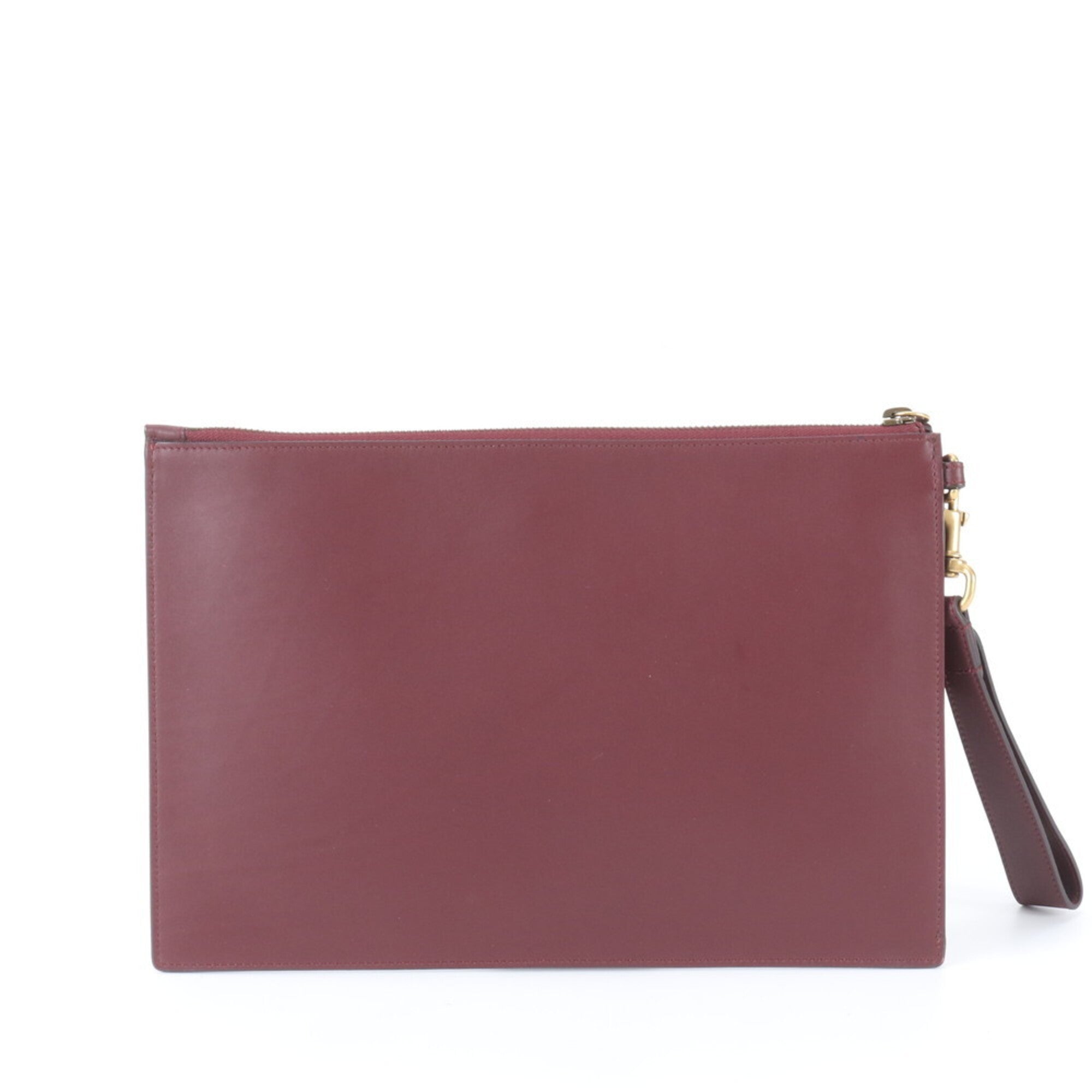 Gucci Animalier Bordeaux Leather Handbag Pouch (Pre-Owned)