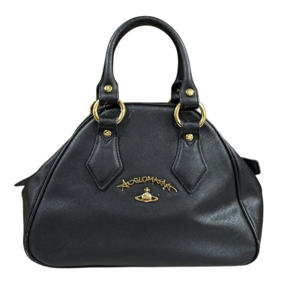 Vivienne Westwood Black Leather Handbag (Pre-Owned)