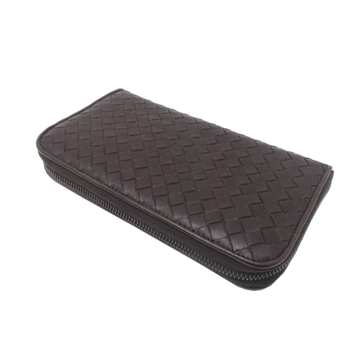 Bottega Veneta Brown Leather Long Wallet (Bi-Fold) (Pre-Owned)