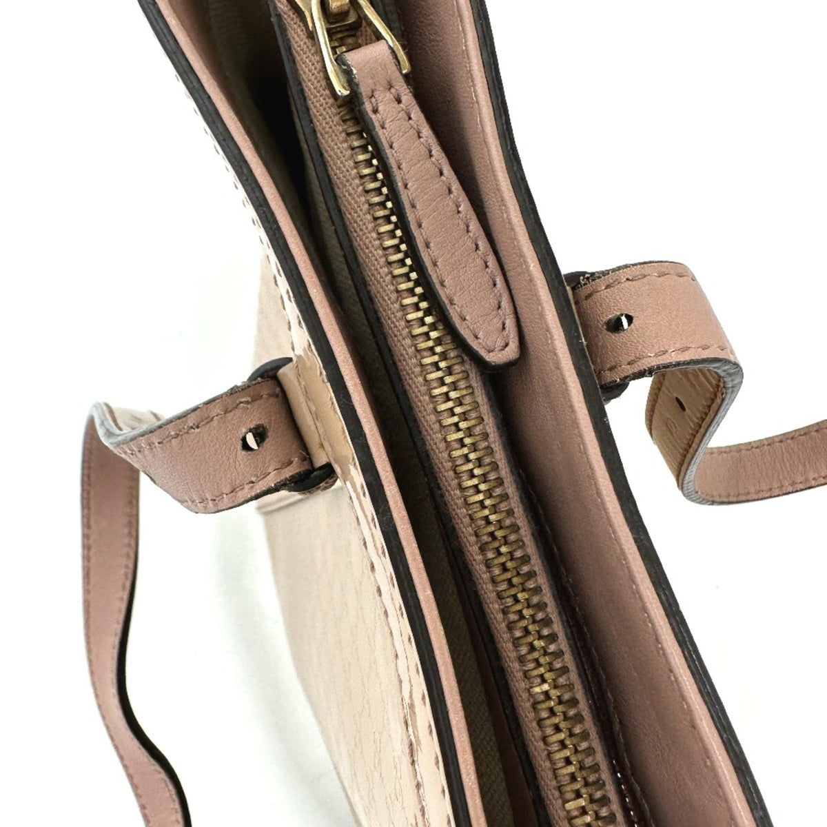 Gucci Beige Patent Leather Tote Bag (Pre-Owned)