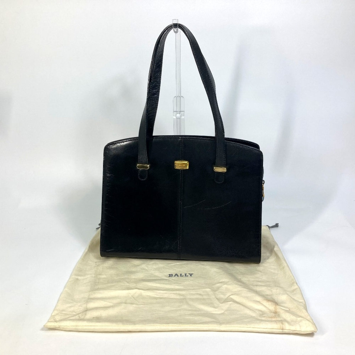 Bally Black Leather Tote Bag (Pre-Owned)