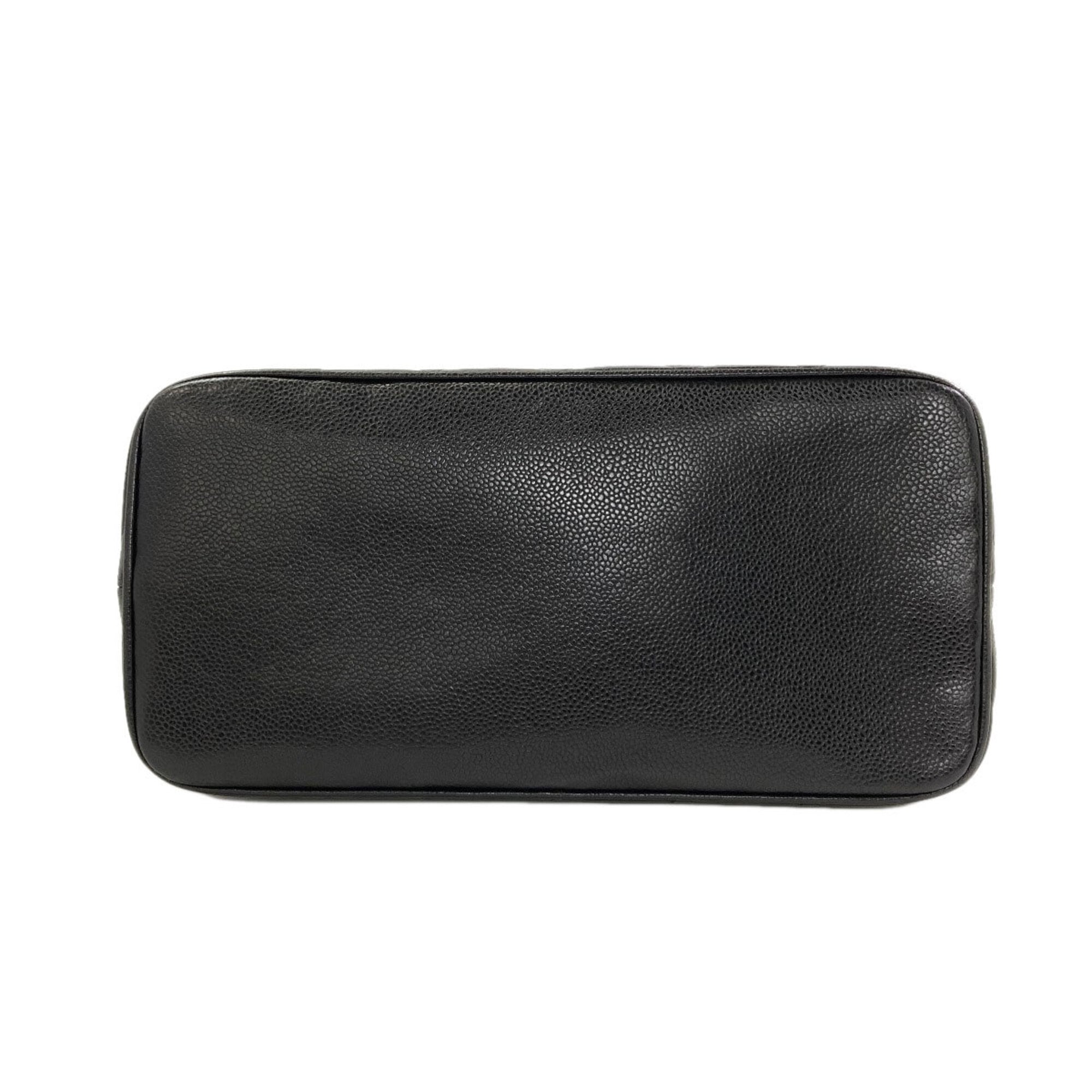 Chanel Black Leather Tote Bag (Pre-Owned)