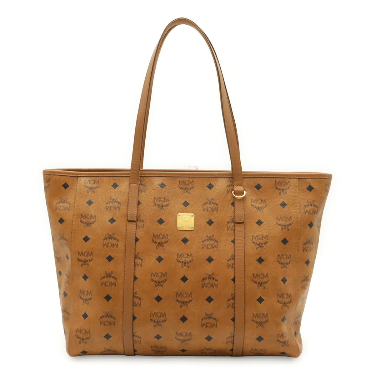 Mcm Brown Coated Canvas Shoulder Bag Tote Bag (Pre-Owned)
