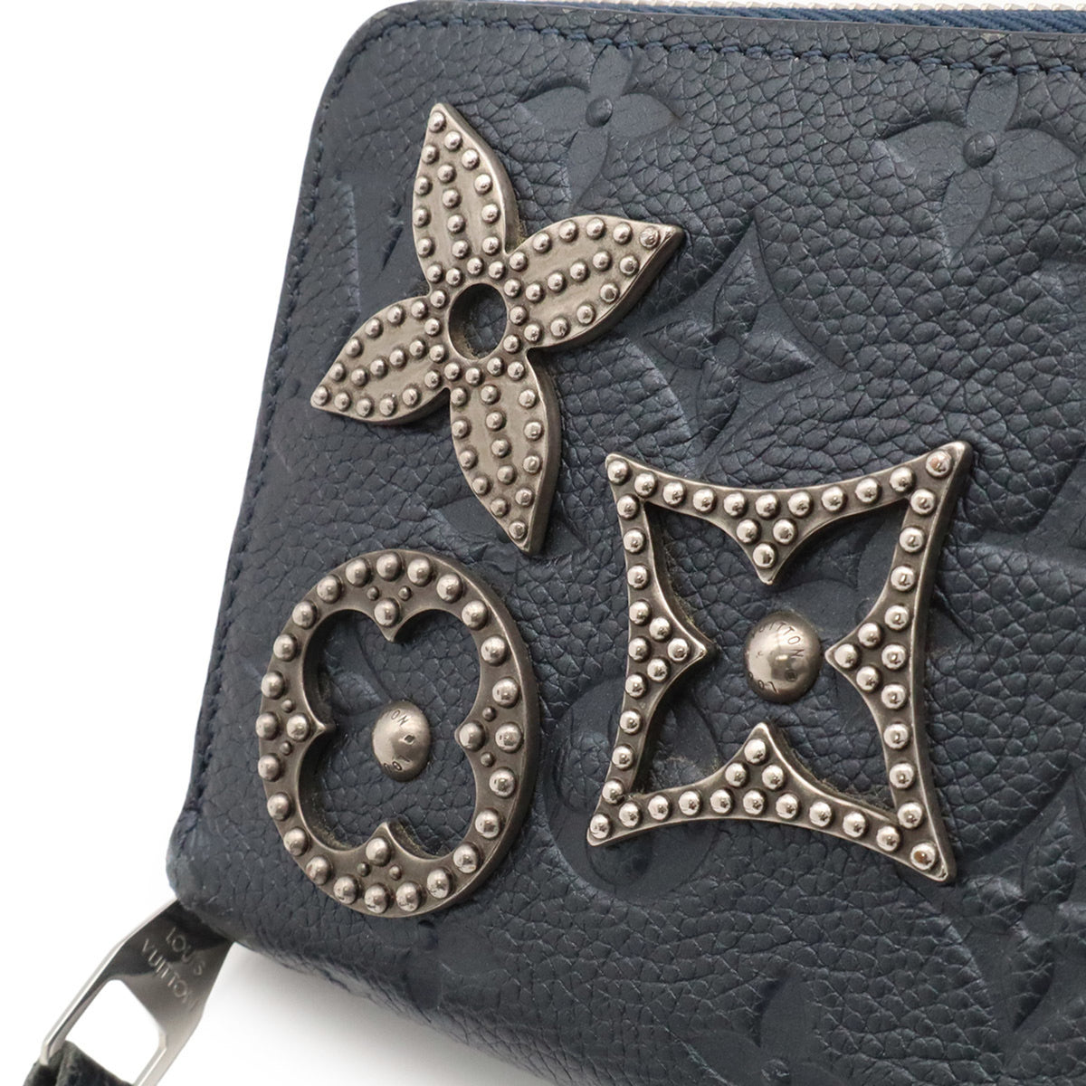 Louis Vuitton Black Marine Monogram Empreinte Leather Long Wallet (Bi-Fold) (Pre-Owned)