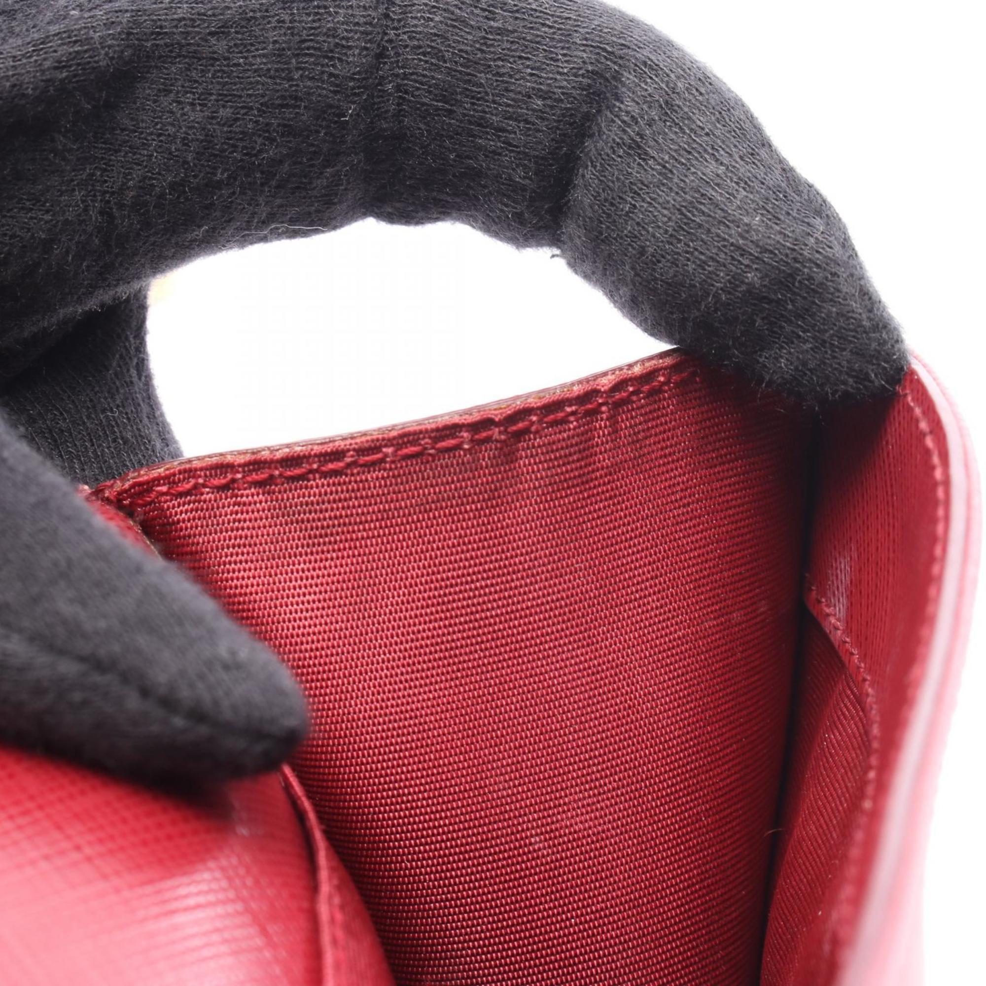 Salvatore Ferragamo Red Color Leather Shoulder Bag (Pre-Owned)