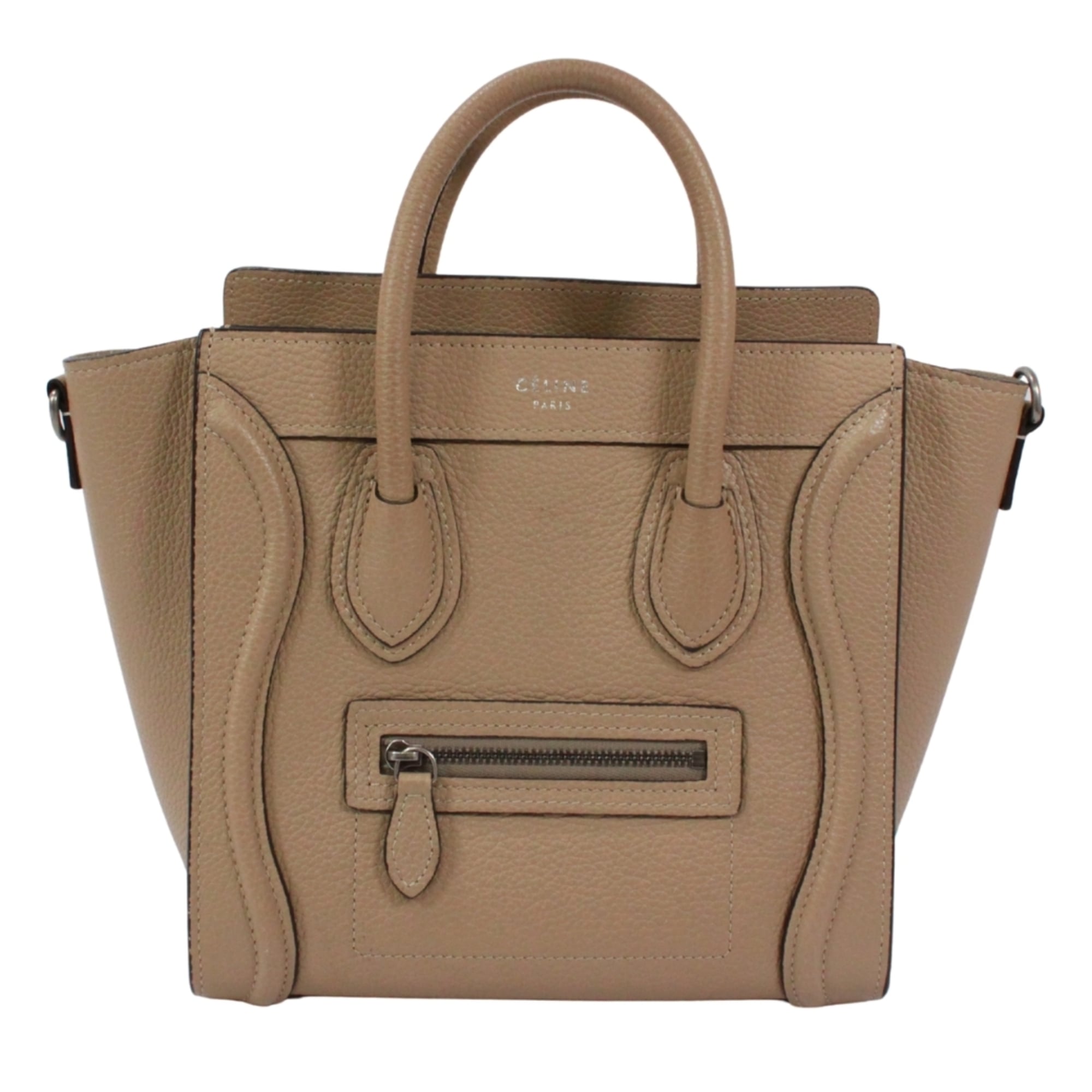 Celine Beige Leather Handbag (Pre-Owned)
