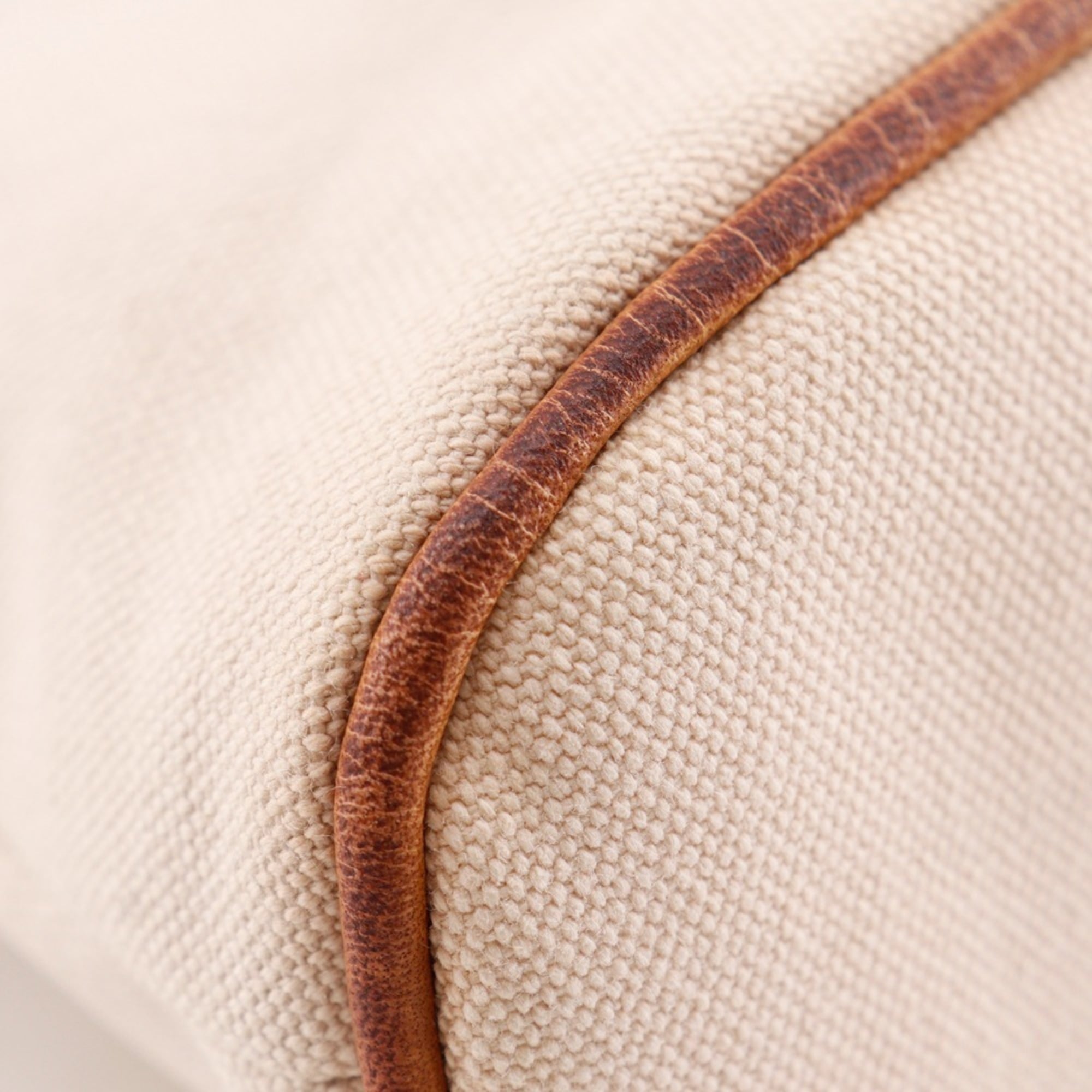 Hermes Beige Canvas Pouch (Pre-Owned)
