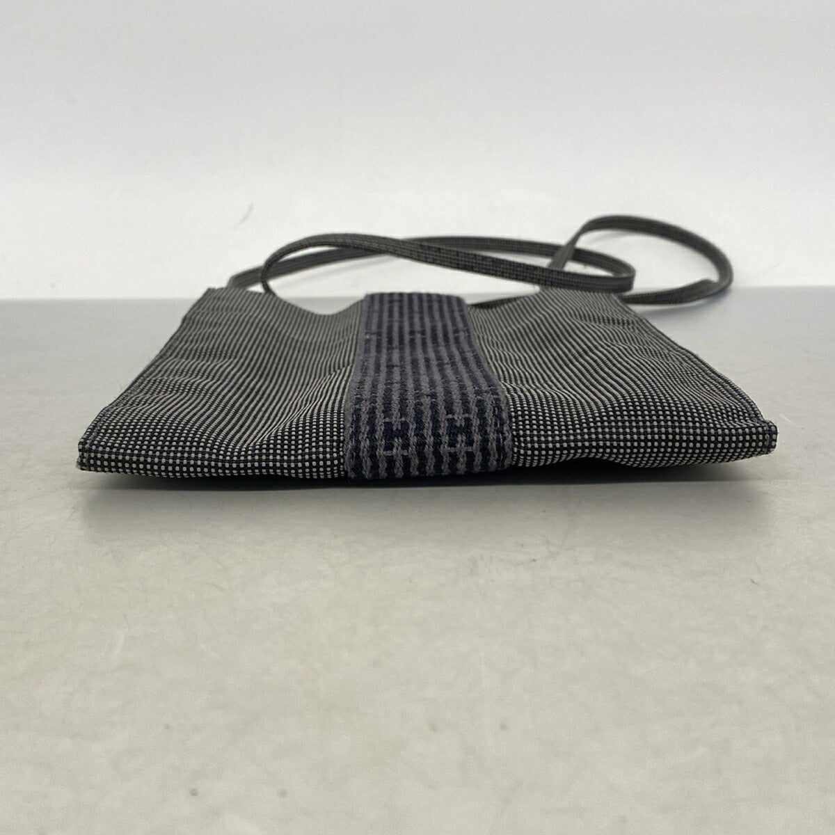 Hermes Gray Nylon Shoulder Bag (Pre-Owned)