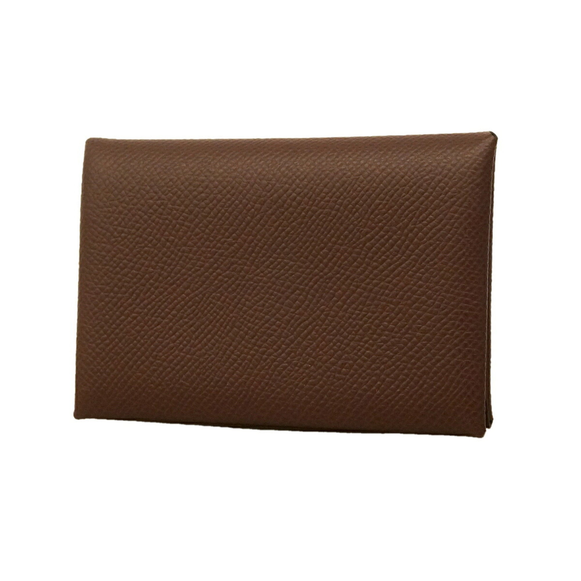 Hermes Brown Leather Coin Purse/Coin Case (Pre-Owned)