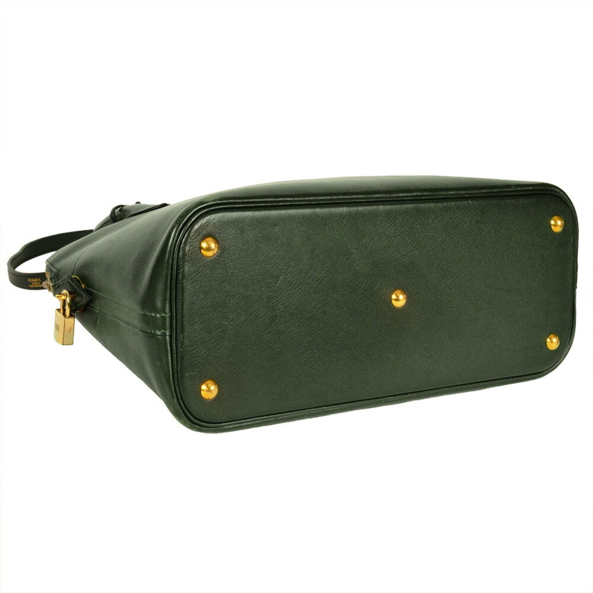 Hermes Bolide Green Ardennes Leather Handbag (Pre-Owned)