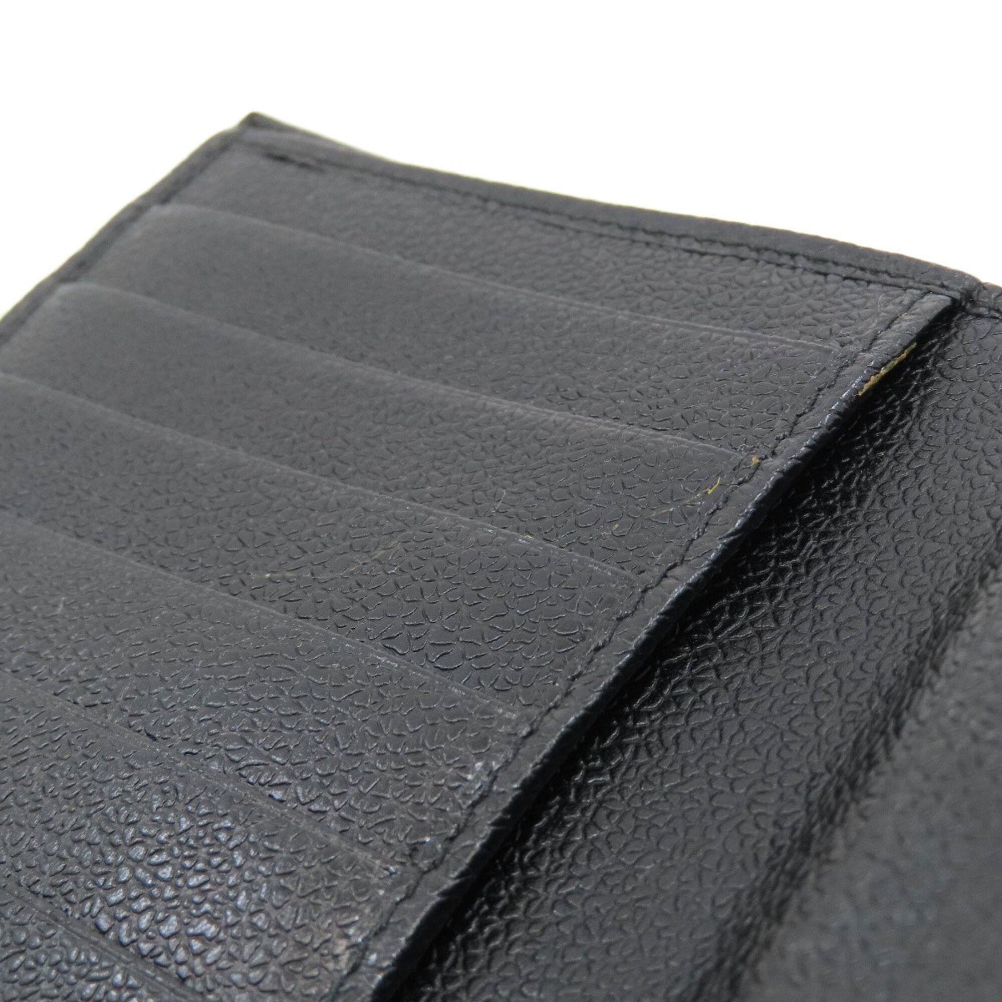 Bvlgari Bvlgari Bvlgari Black Leather Long Wallet (Bi-Fold) (Pre-Owned)