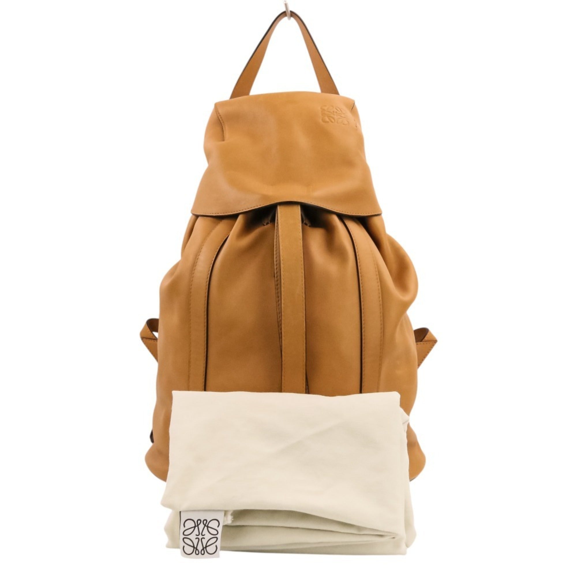 Loewe Brown Camel Leather Backpack (Pre-Owned)
