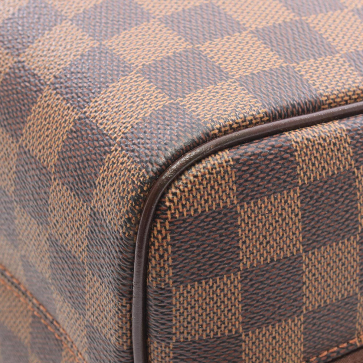 Louis Vuitton Brown Coated Canvas Leather Handbag (Pre-Owned)