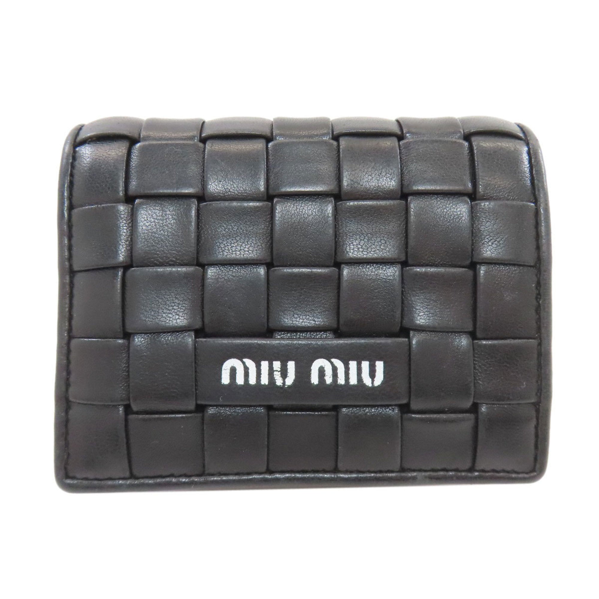 Miu Miu Black Leather Wallet (Bi-Fold) (Pre-Owned)