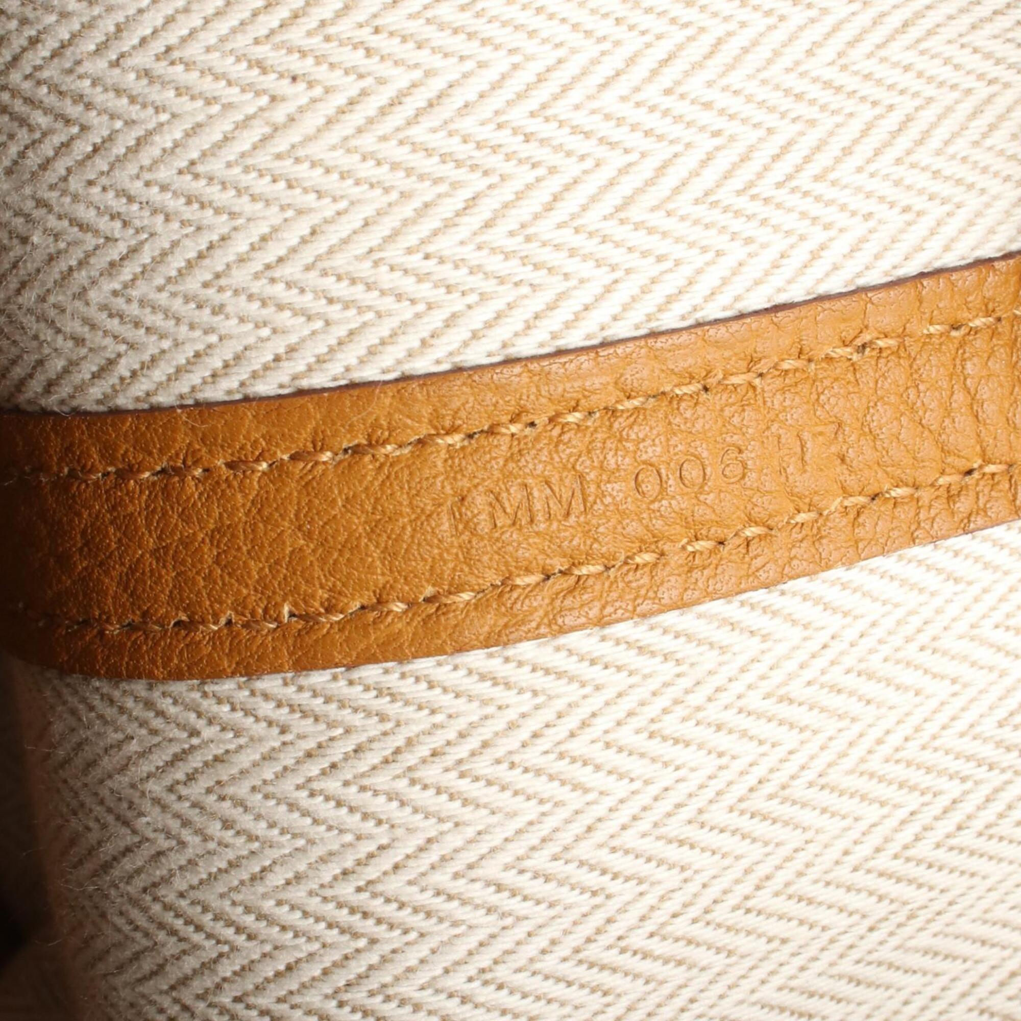 Hermes Brown Negonda Leather Handbag Tote Bag (Pre-Owned)
