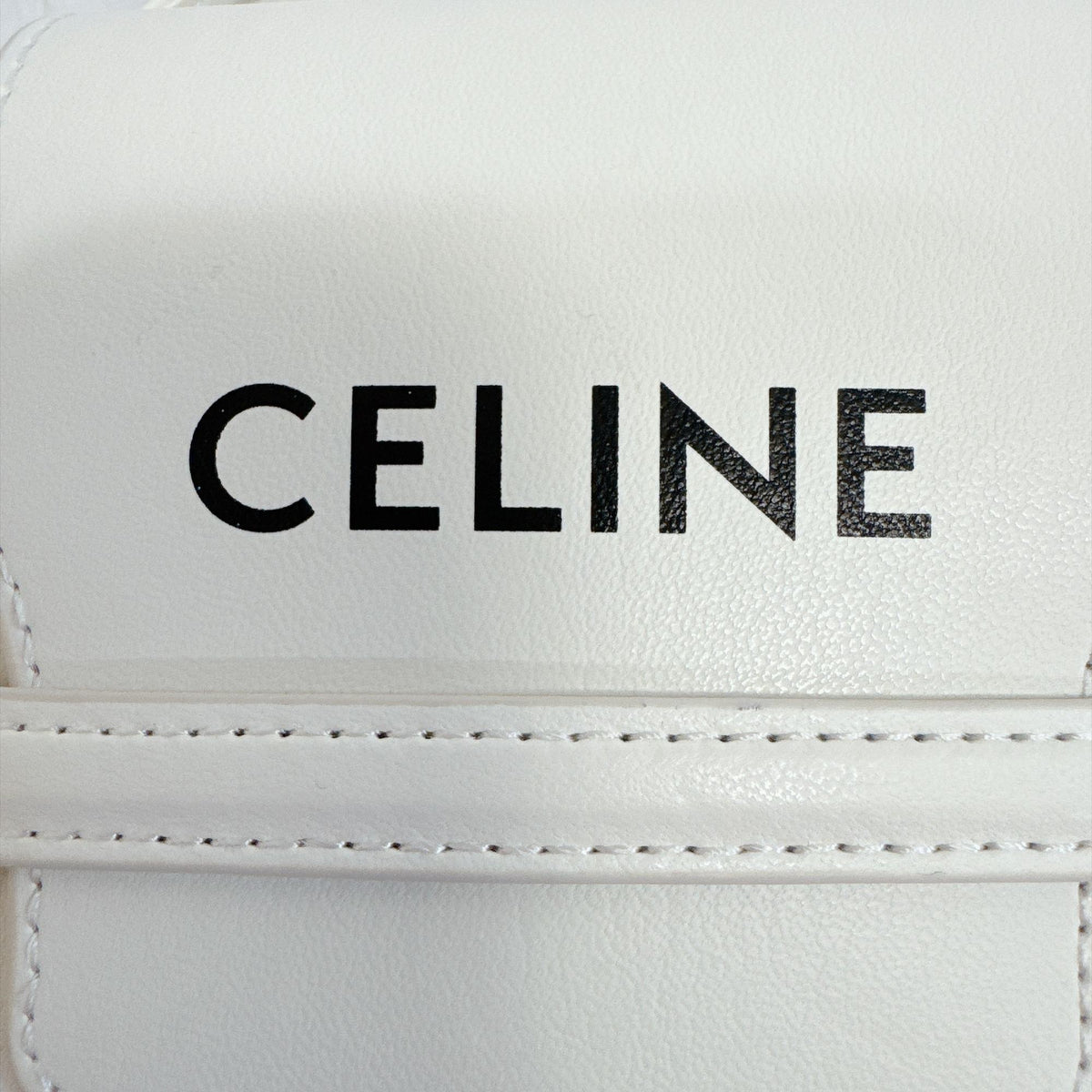 Celine White Leather Pouch (Pre-Owned)