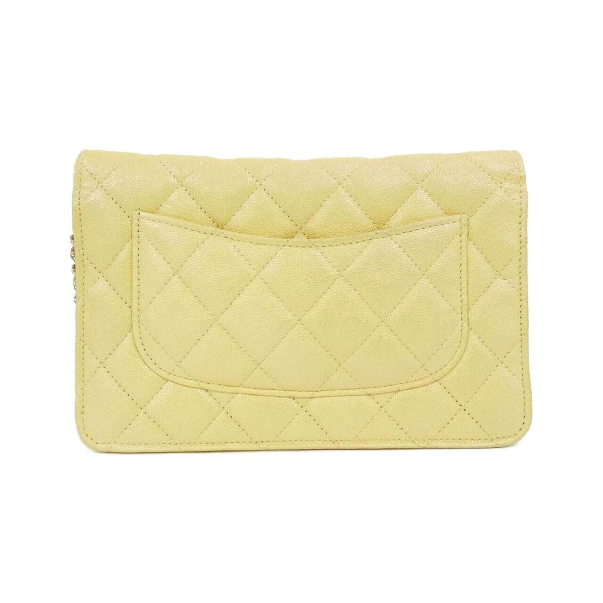 Chanel Leather Chain/Shoulder Wallet (Pre-Owned)