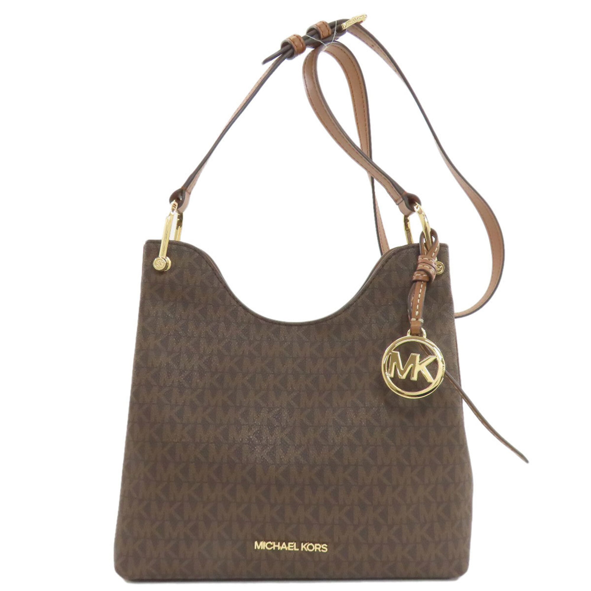 Michael Kors Dark Brown Pvc Shoulder Bag (Pre-Owned)