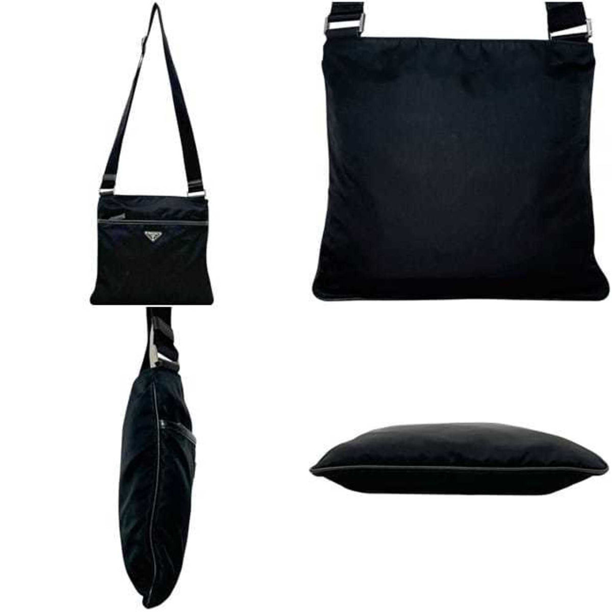 Prada Black Nero Nylon Shoulder Bag (Pre-Owned)