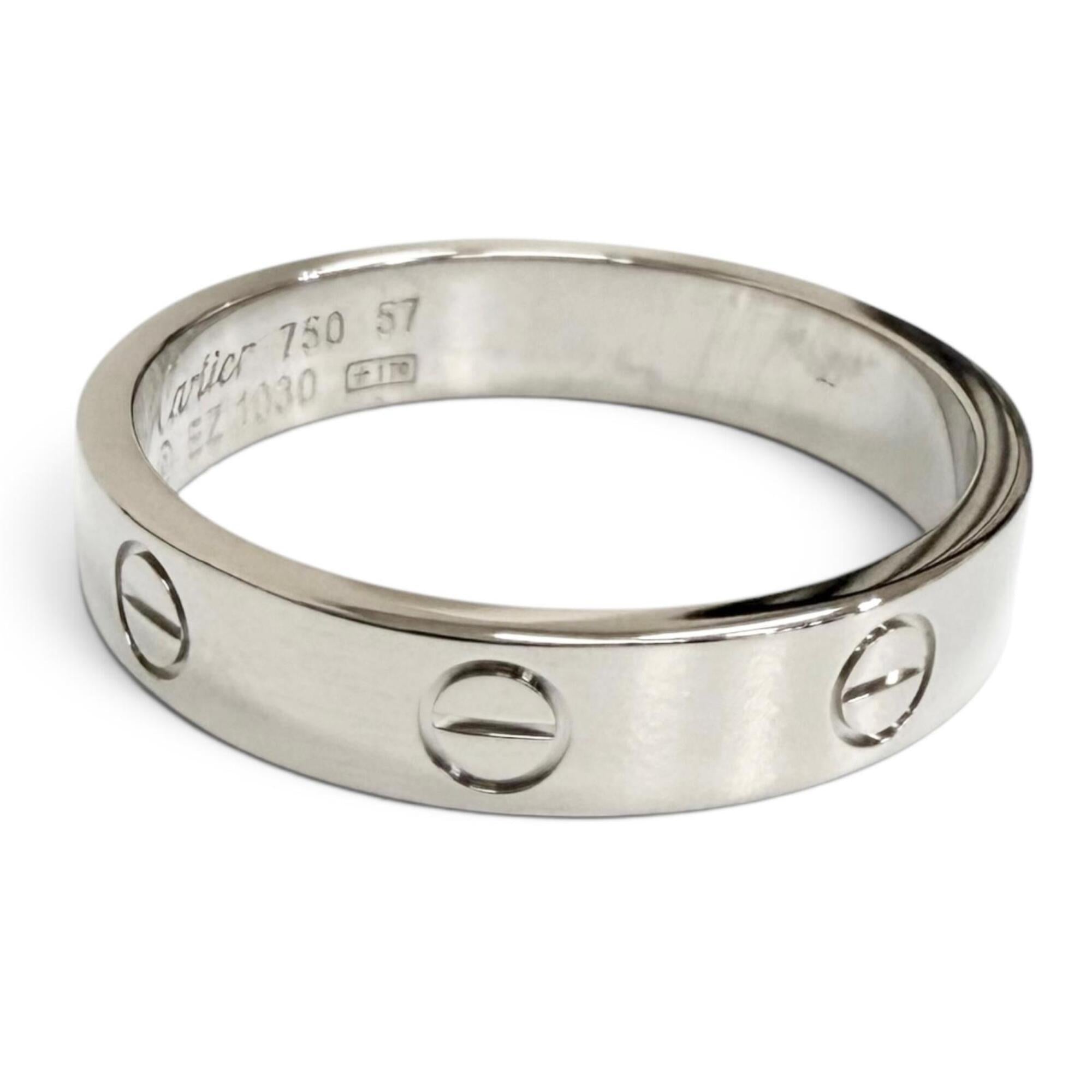 Cartier White Gold White Gold (18K) Band Ring (Pre-Owned)