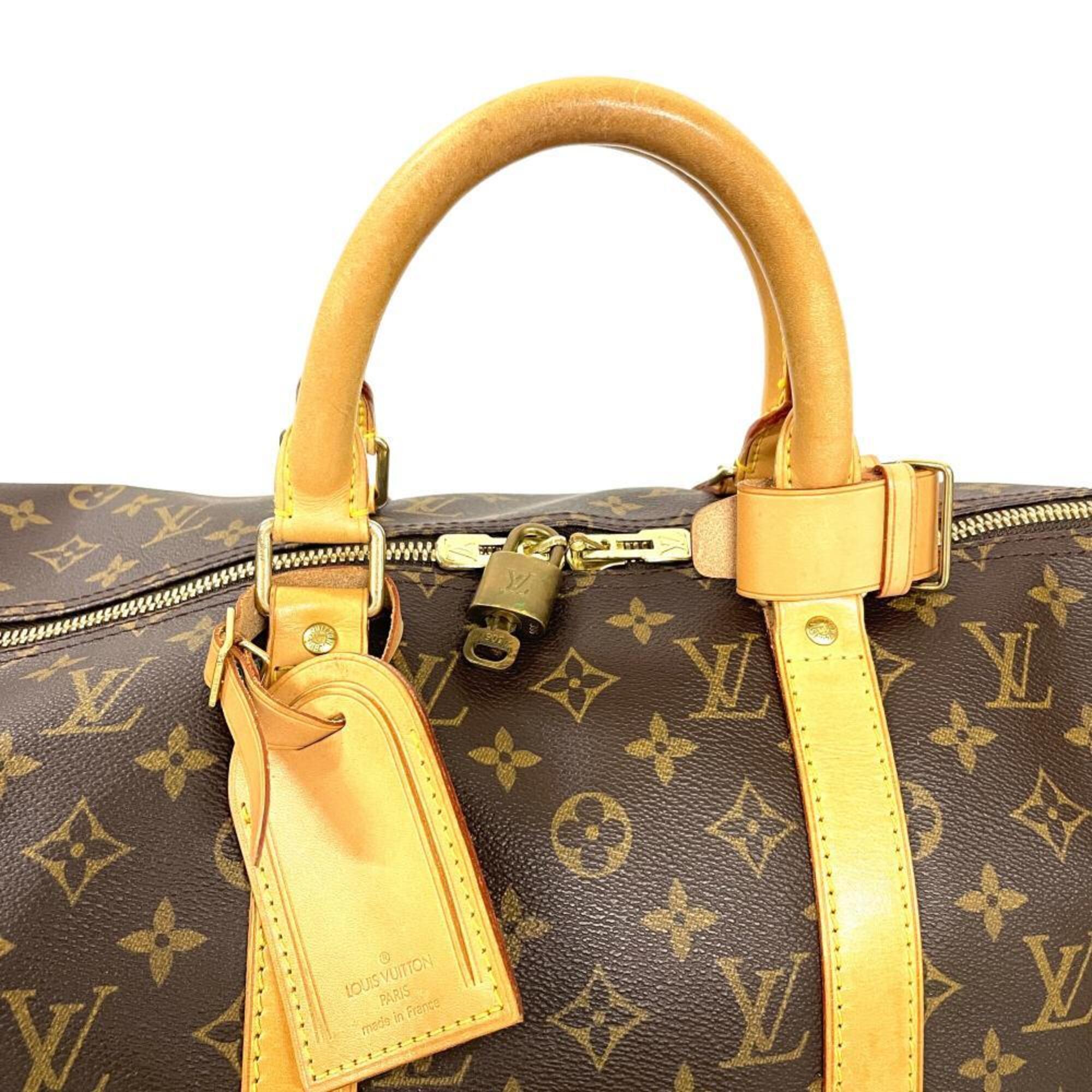 Louis Vuitton Brown Monogram Canvas Boston Bag (Pre-Owned)