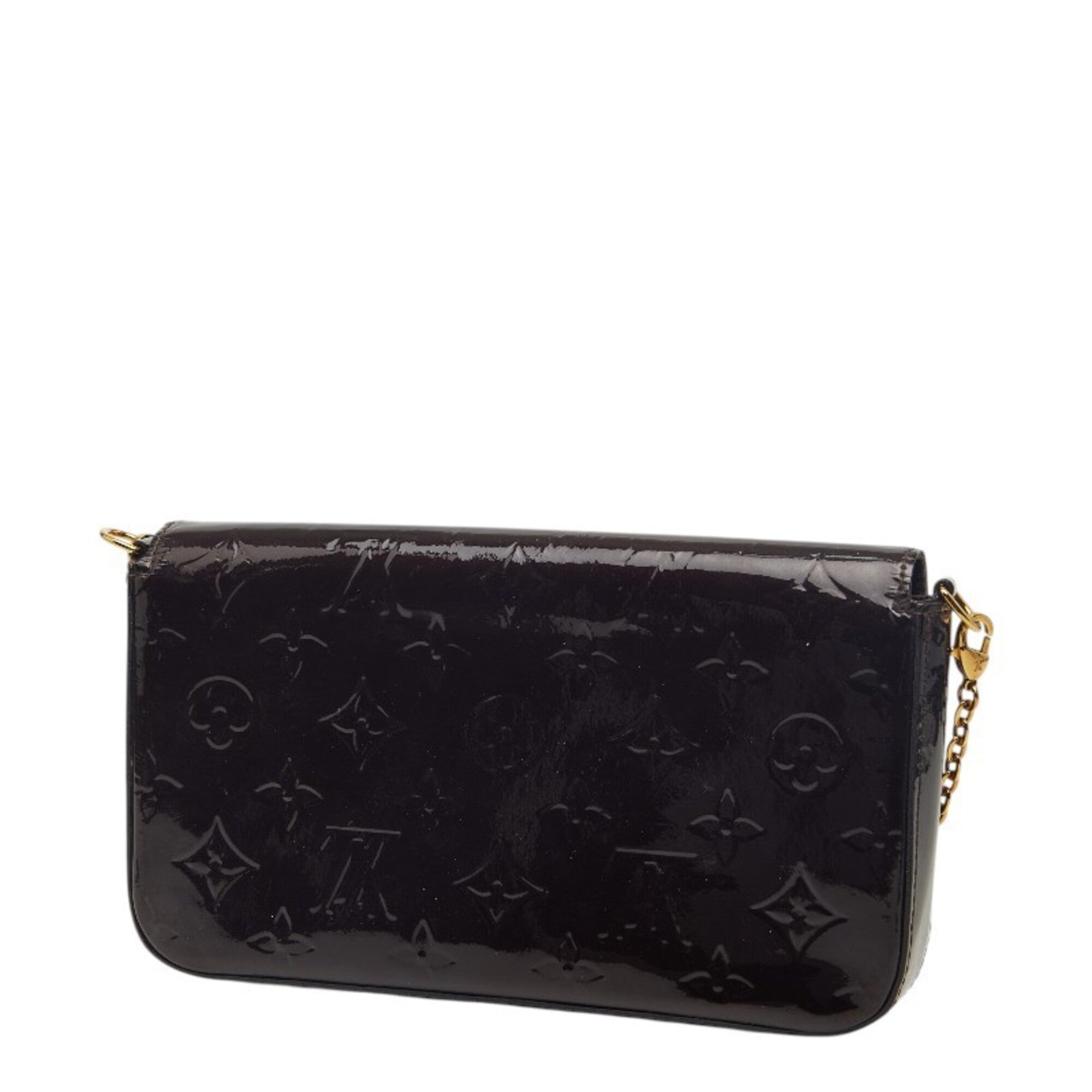 Louis Vuitton Amarante Monogram Purple Patent Leather Pochette Shoulder Bag (Pre-Owned)