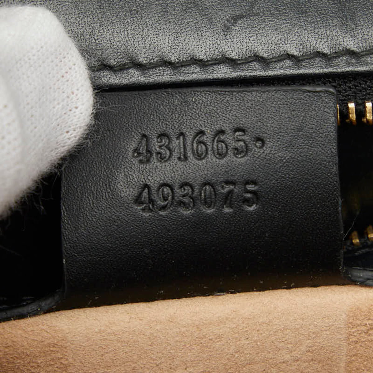 Gucci Black Leather Handbag Shoulder Bag (Pre-Owned)