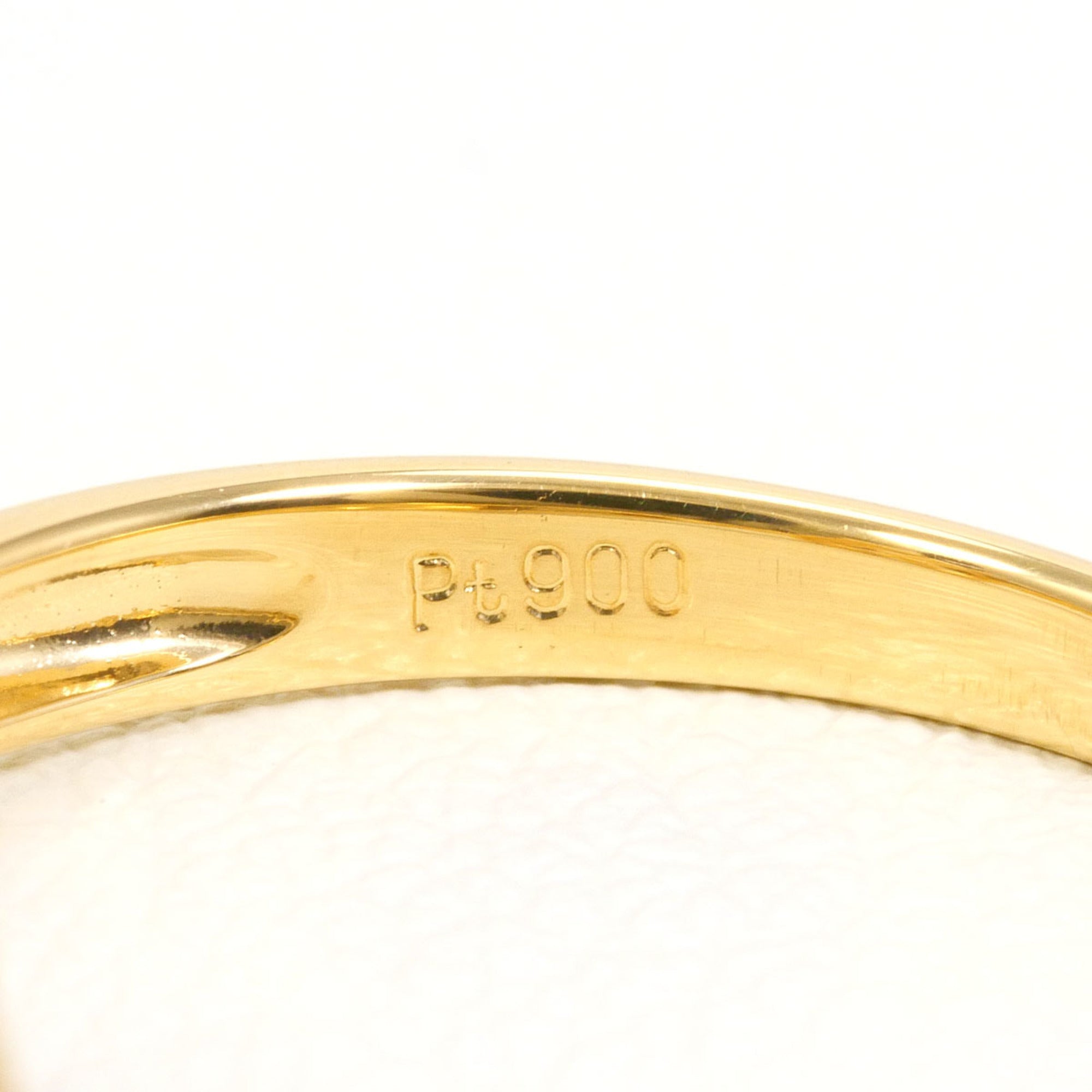 Unbranded Platinum Yellow Gold Yellow Gold (18K) Platinum 900 Band Ring (Pre-Owned)