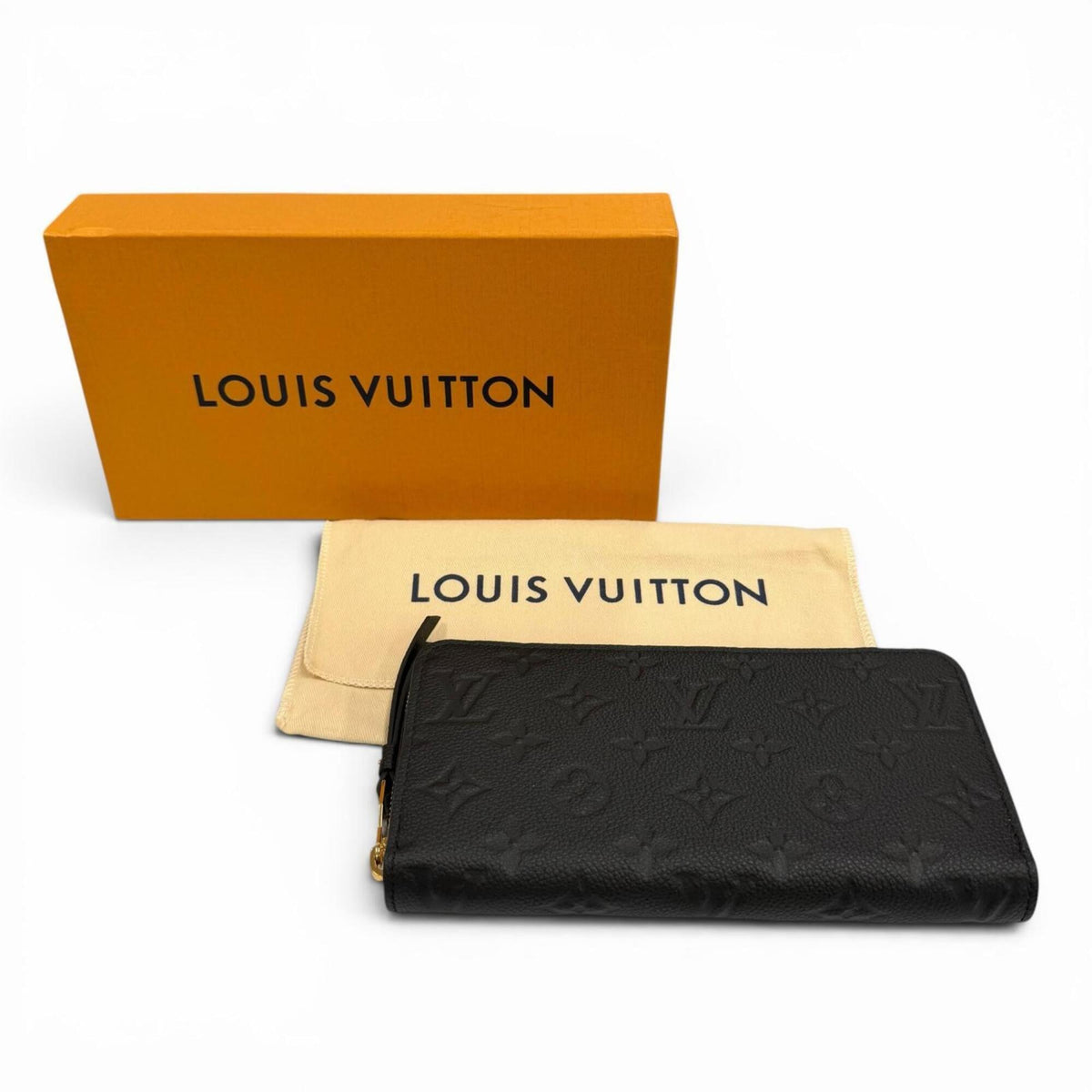 Louis Vuitton Noir Monogram Empreinte Long Wallet (Bi-Fold) (Pre-Owned)