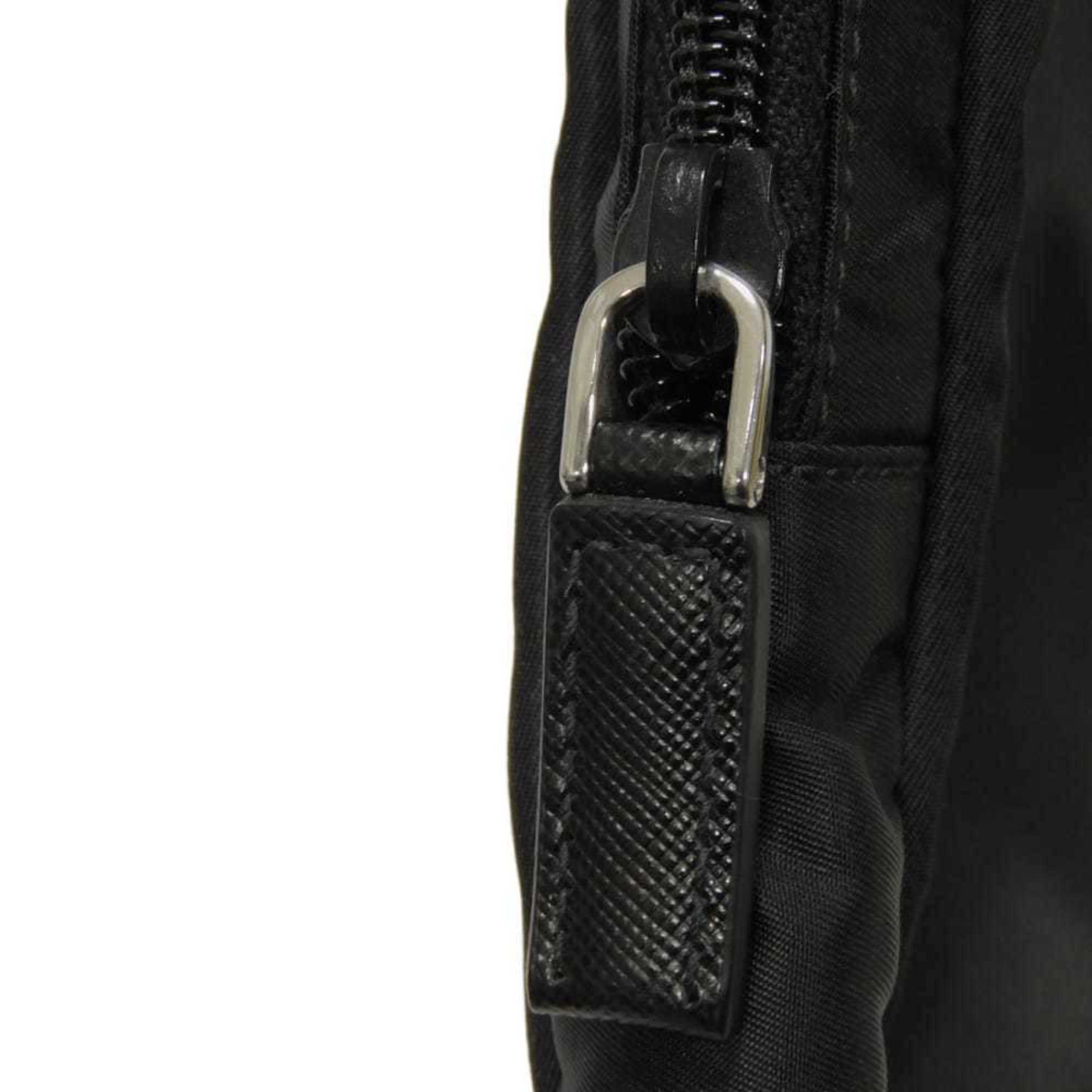 Prada Black Nero Nylon Clutch Bag (Pre-Owned)