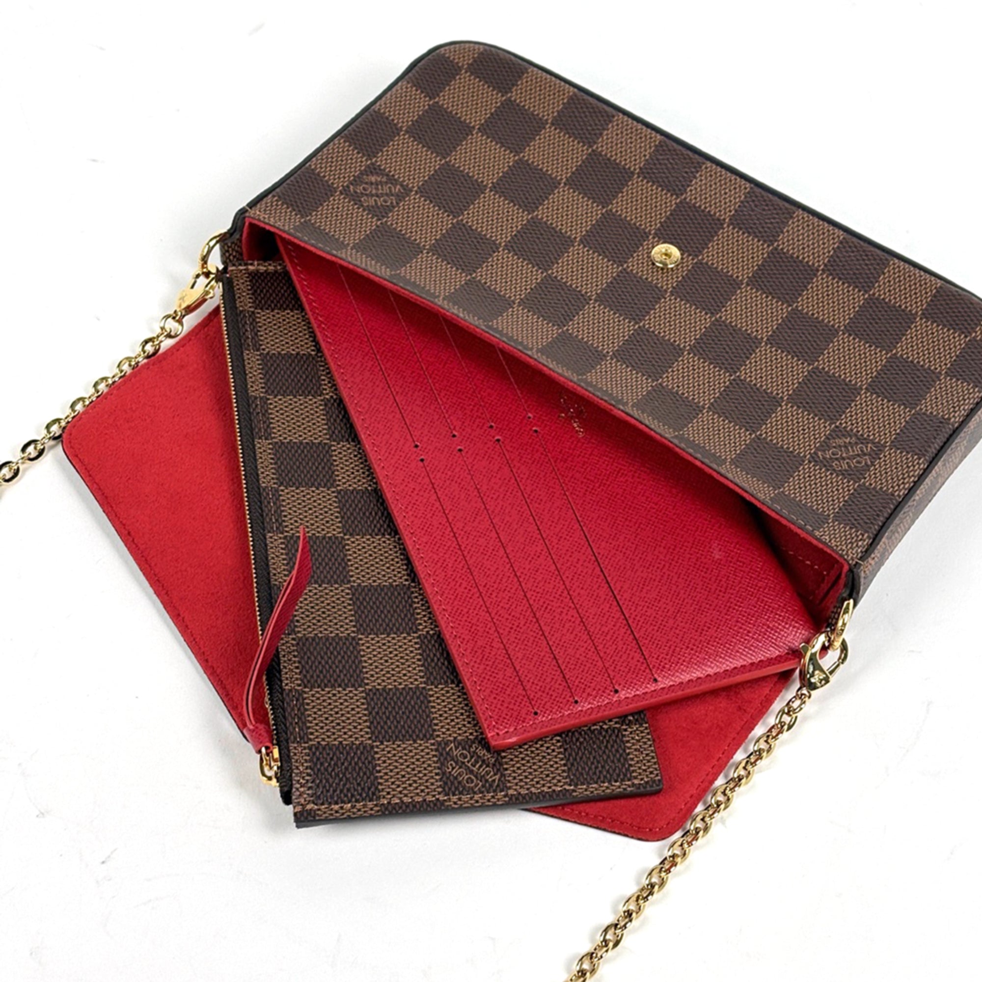 Louis Vuitton Brown Pochette Shoulder Bag (Pre-Owned)