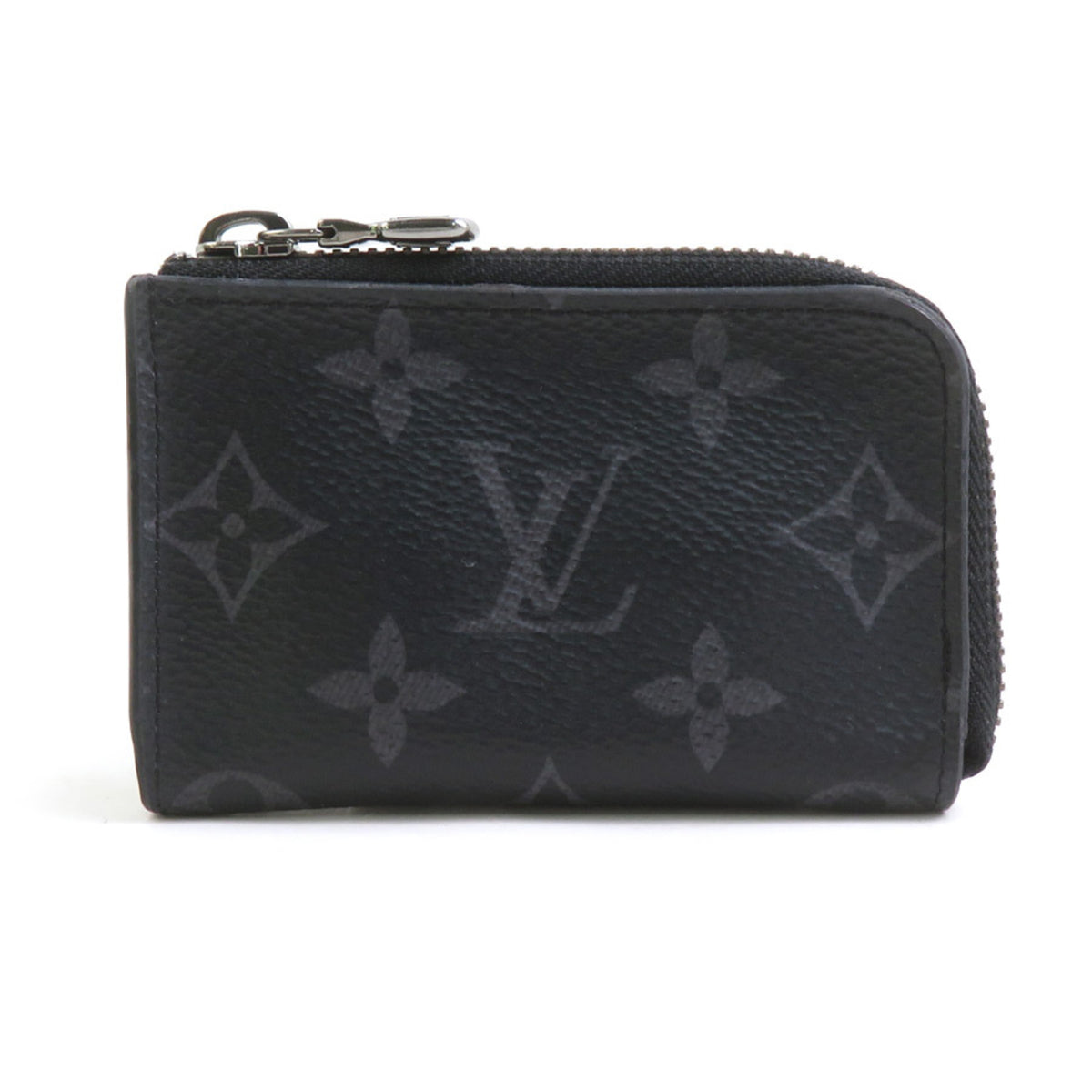 Louis Vuitton Black Gray Monogram Eclipse Monogram Eclipse Coin Purse/Coin Case (Pre-Owned)