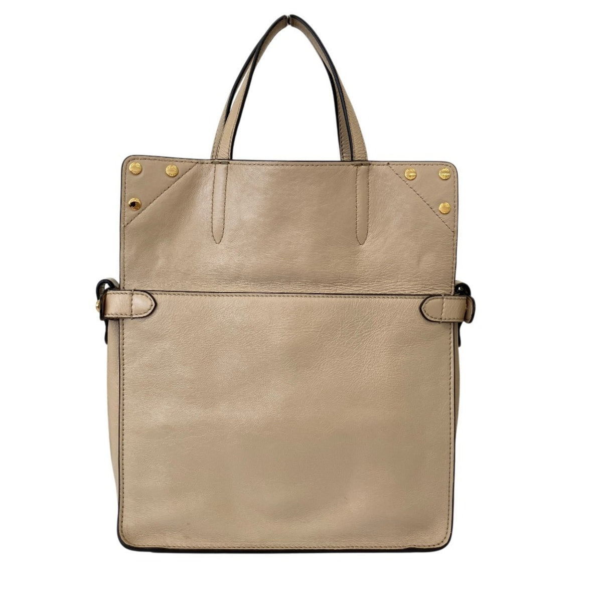 Fendi Grayish Leather Shoulder Bag (Pre-Owned)
